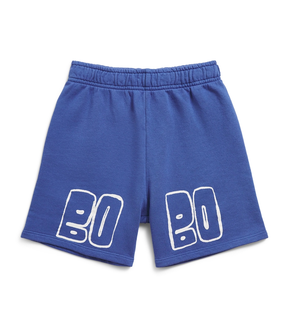 Bobo Choses Cotton Logo Sweatshorts (6-7 Years) Navy Blue Image 1