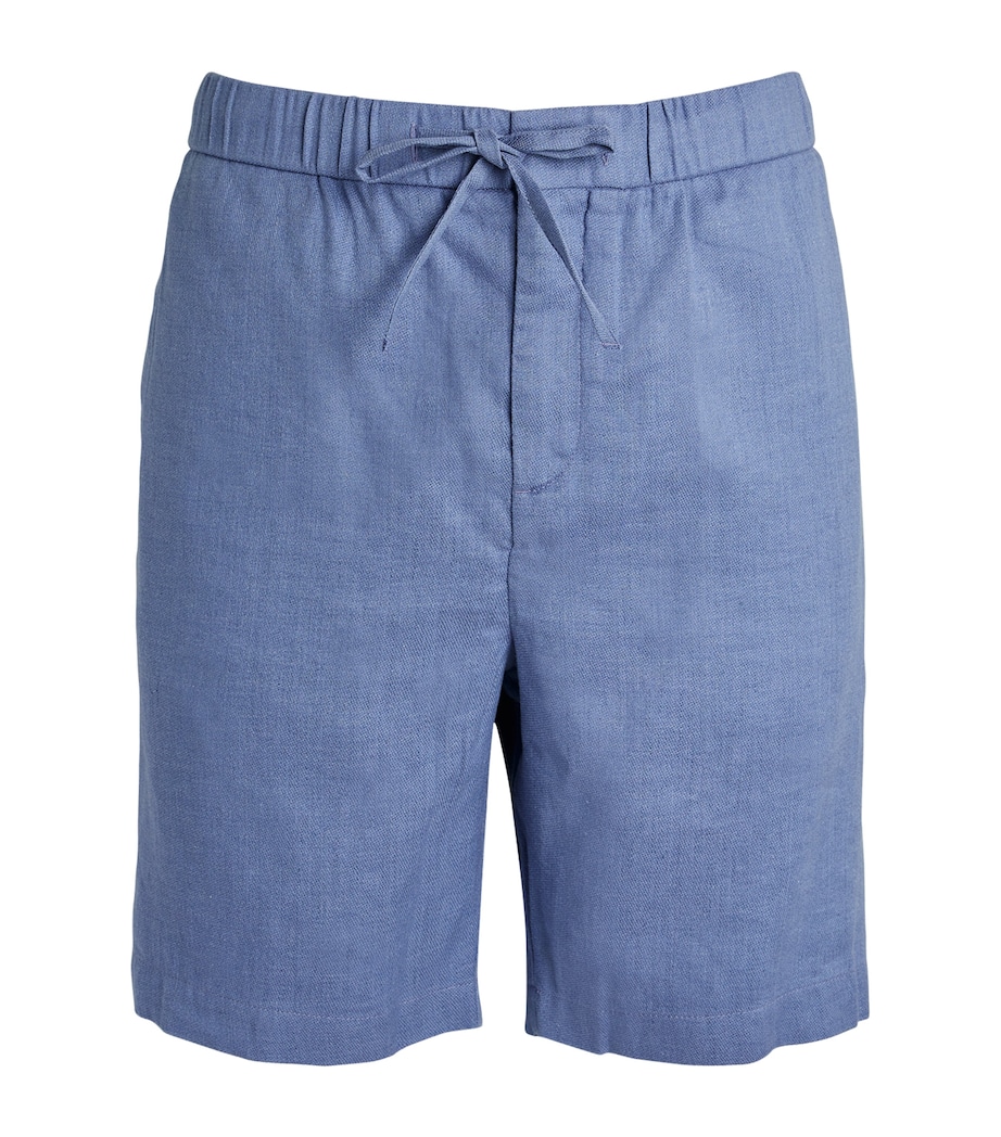 Linen-Cotton Felipe Shorts SLATE BLUE Image 1