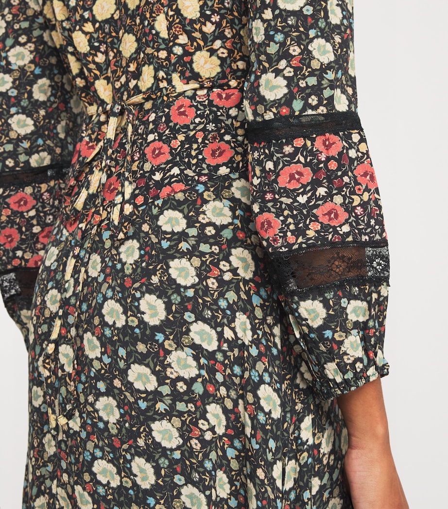 Floral Raven Midi Dress EVA FLORAL MIX BLACK Image 6