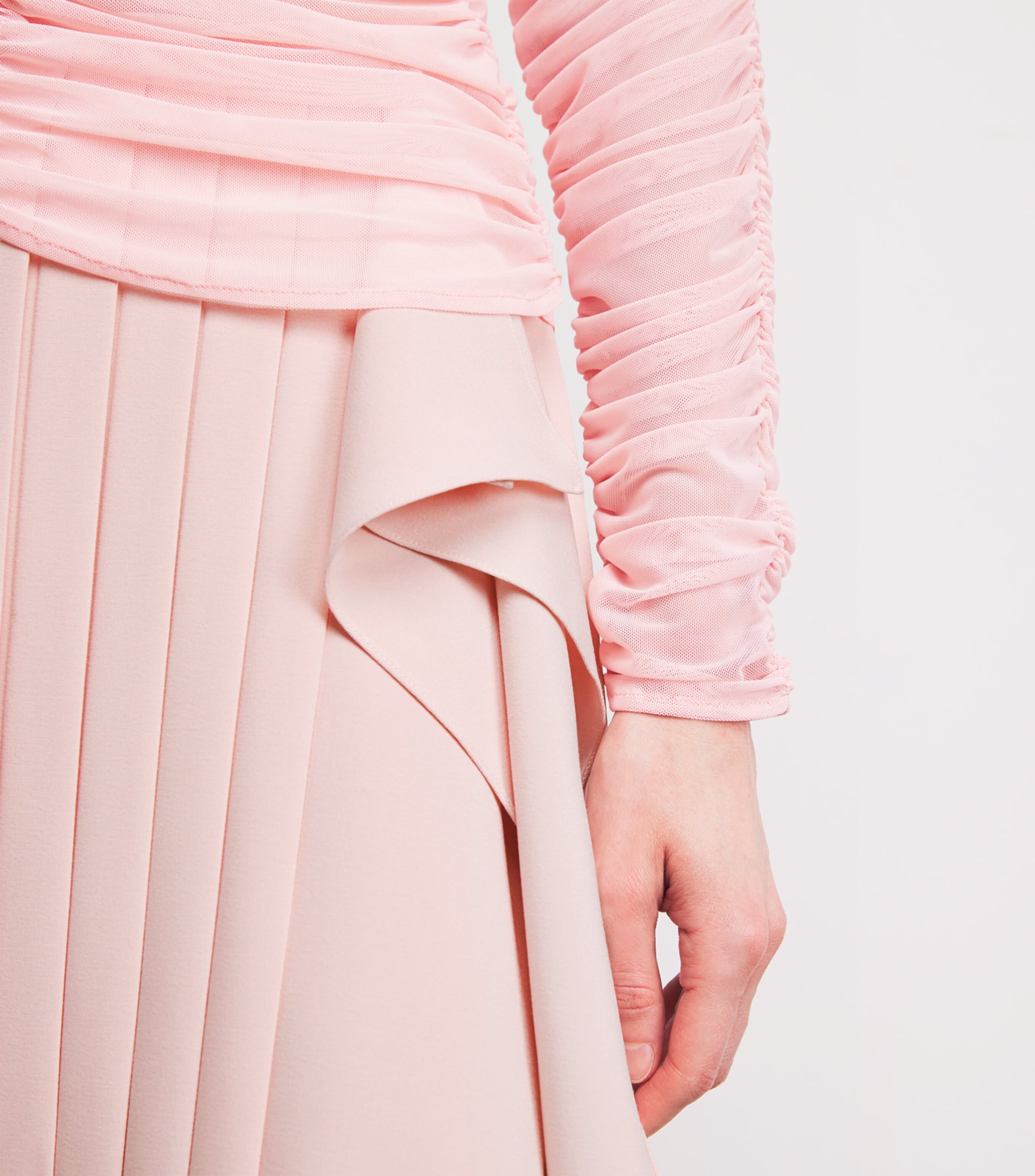 Ruched Long-Sleeve Top PINK Image 6