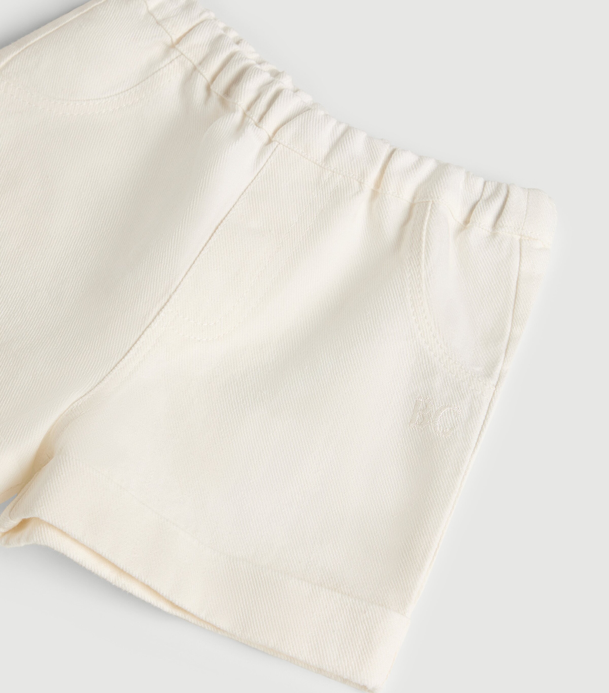 Brunello Cucinelli Kids Cotton-Linen Baby Bernie Shorts (3-18 Months) Image 2