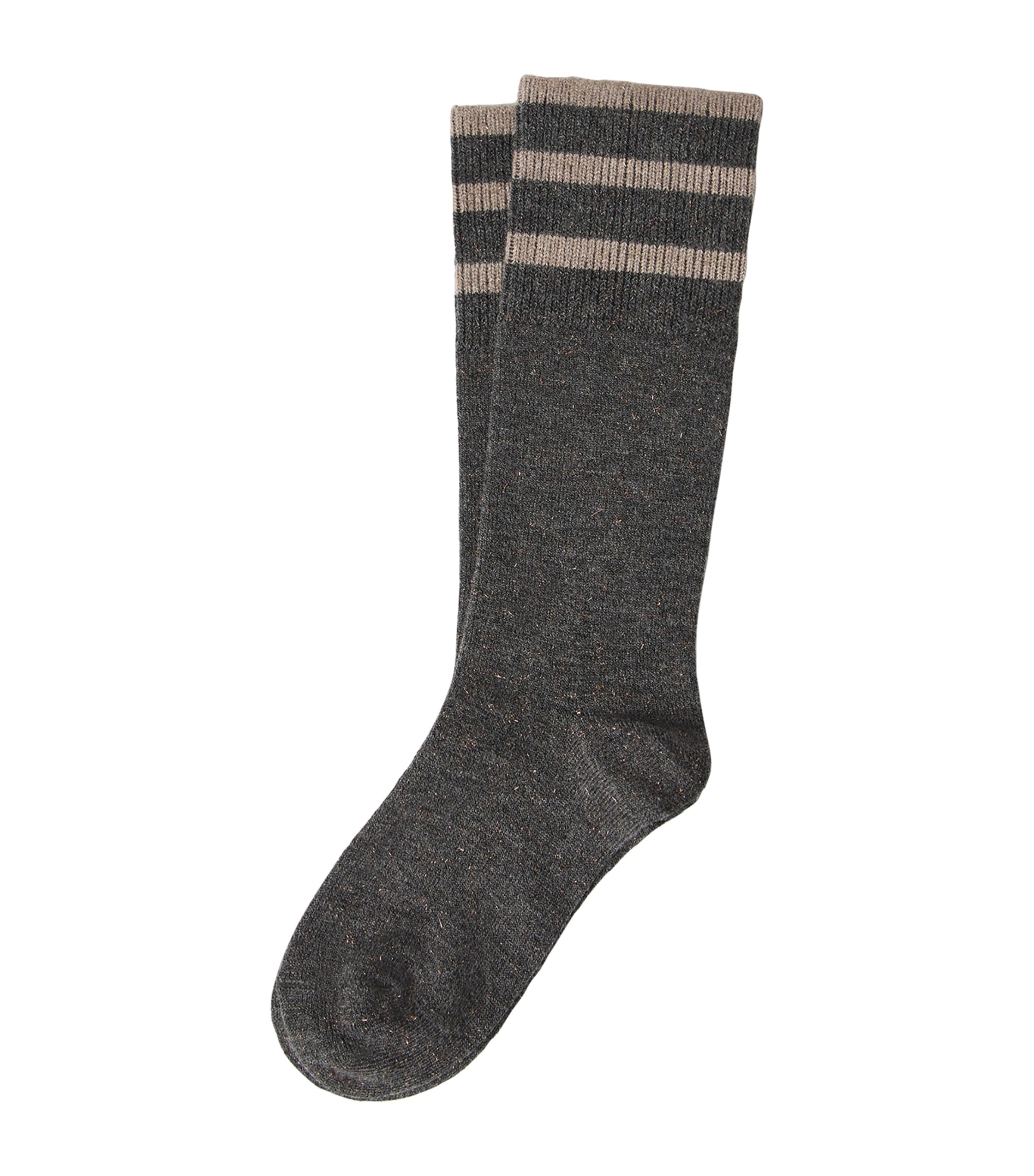 Brunello Cucinelli Womens Cashmere-Blend Sparkling Knit Socks Image 1