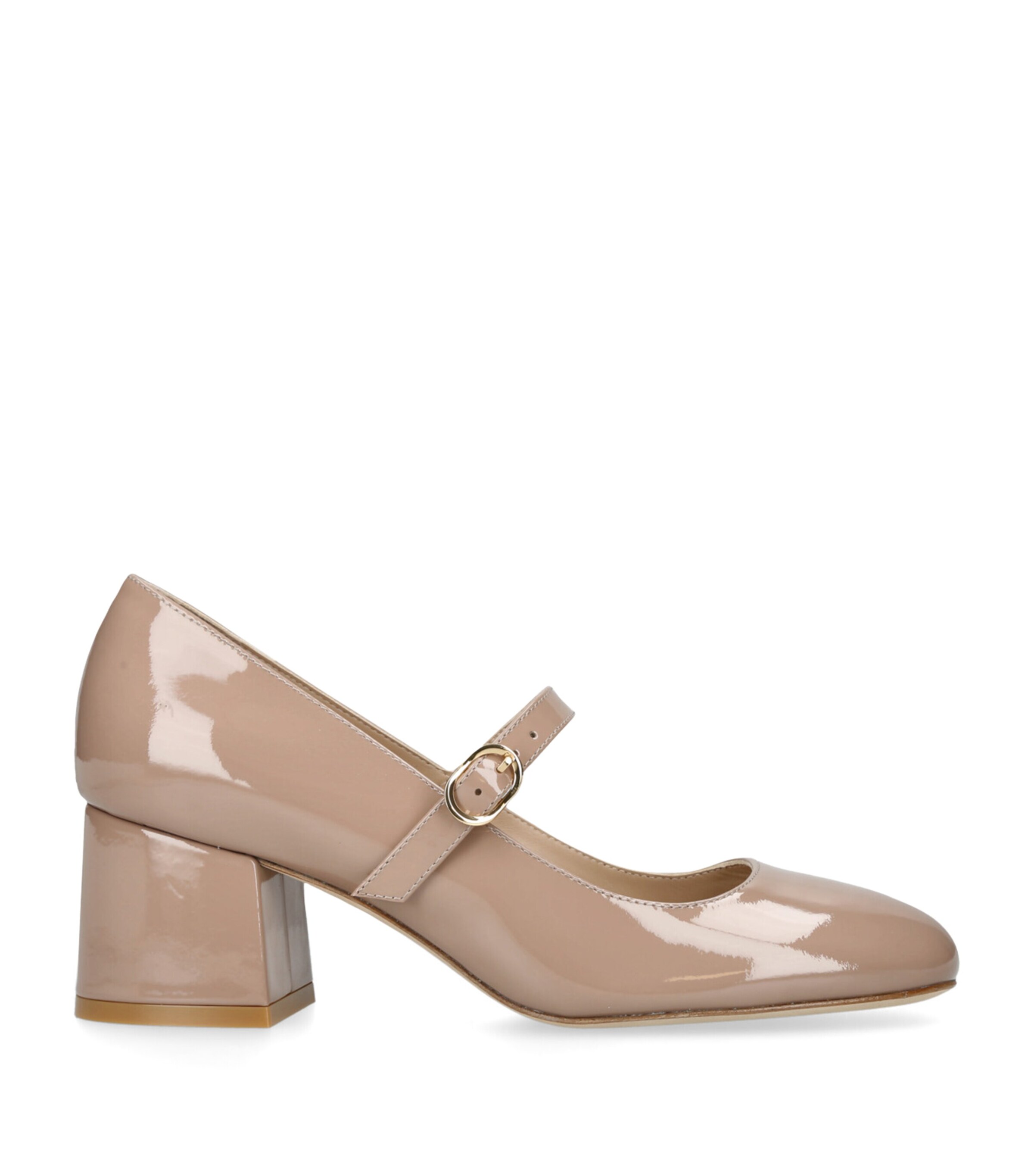 Stuart Weitzman Patent Leather Stuart Mj Pumps 60 In Beige