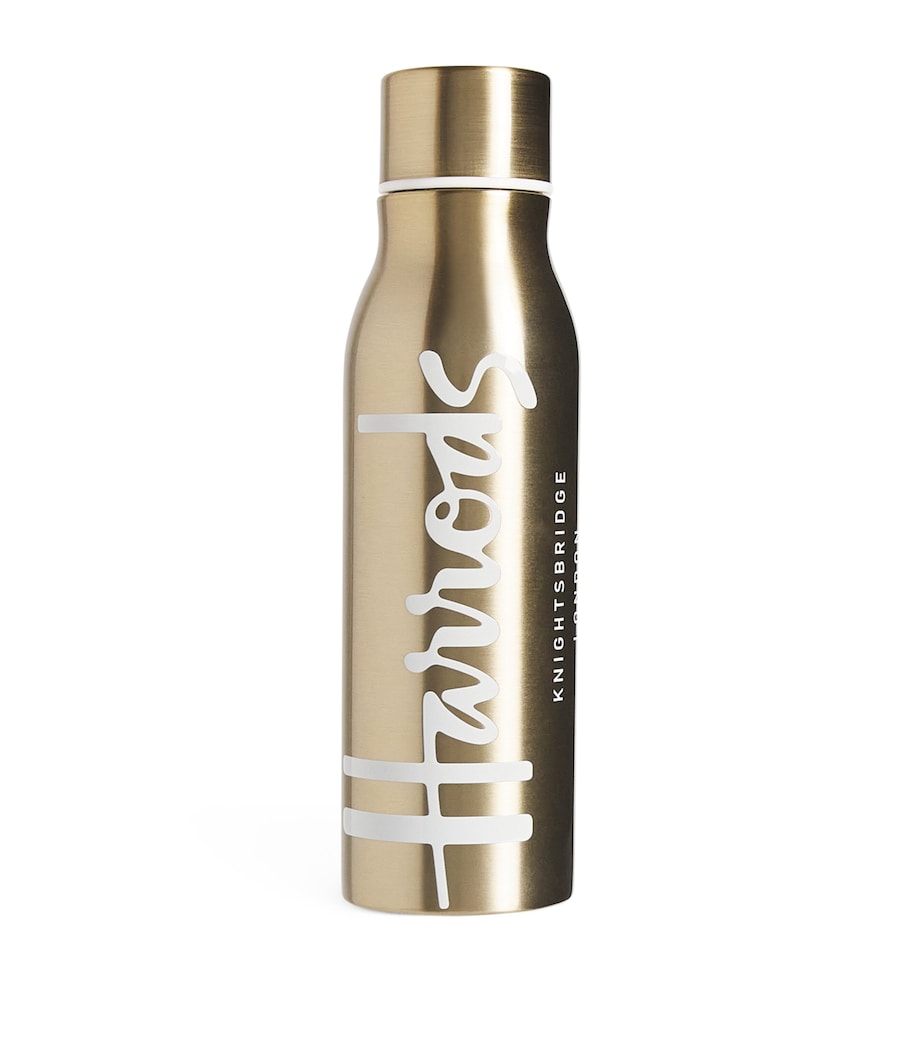 Metal Logo Water Bottle GOLD Image 1