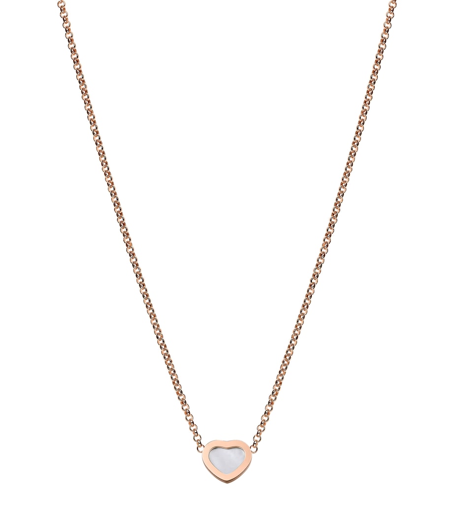 Rose Gold and Mother-of-Pearl My Happy Hearts Pendant Necklace 18K ROSE GOLD Image 5