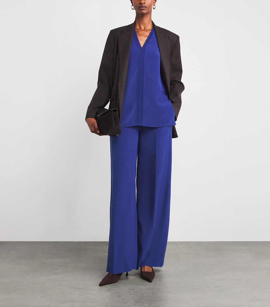 Silk Louis Blouse COBALT Image 2