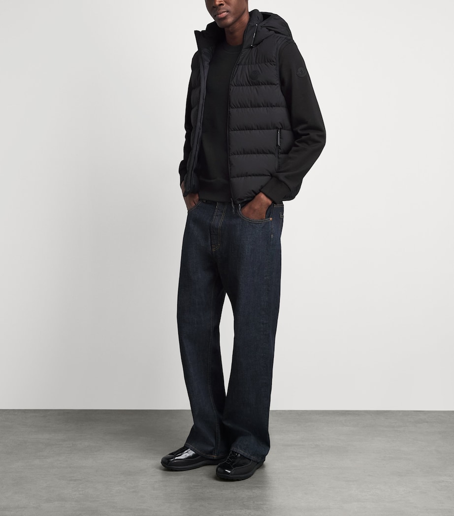 Moncler Mens Cotton Raised-Logo Sweatshirt Image 2