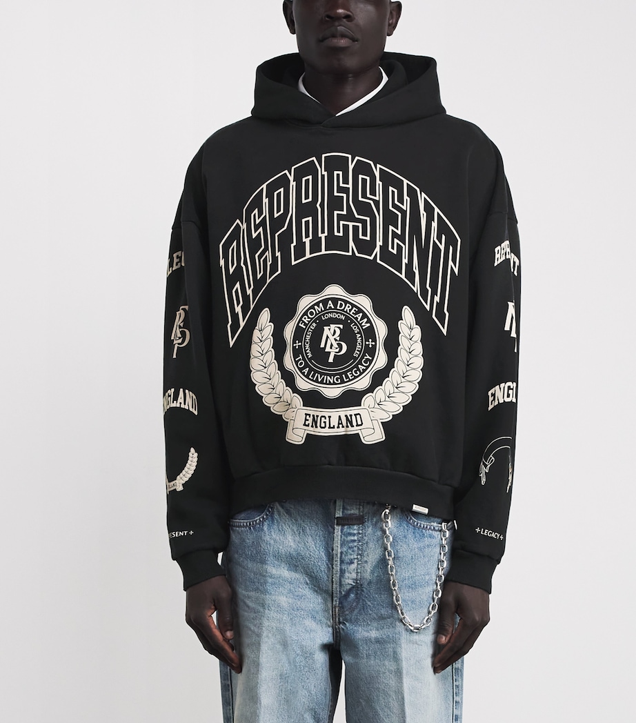 Cotton Legacy Crest Hoodie STAINED BLACK Image 3