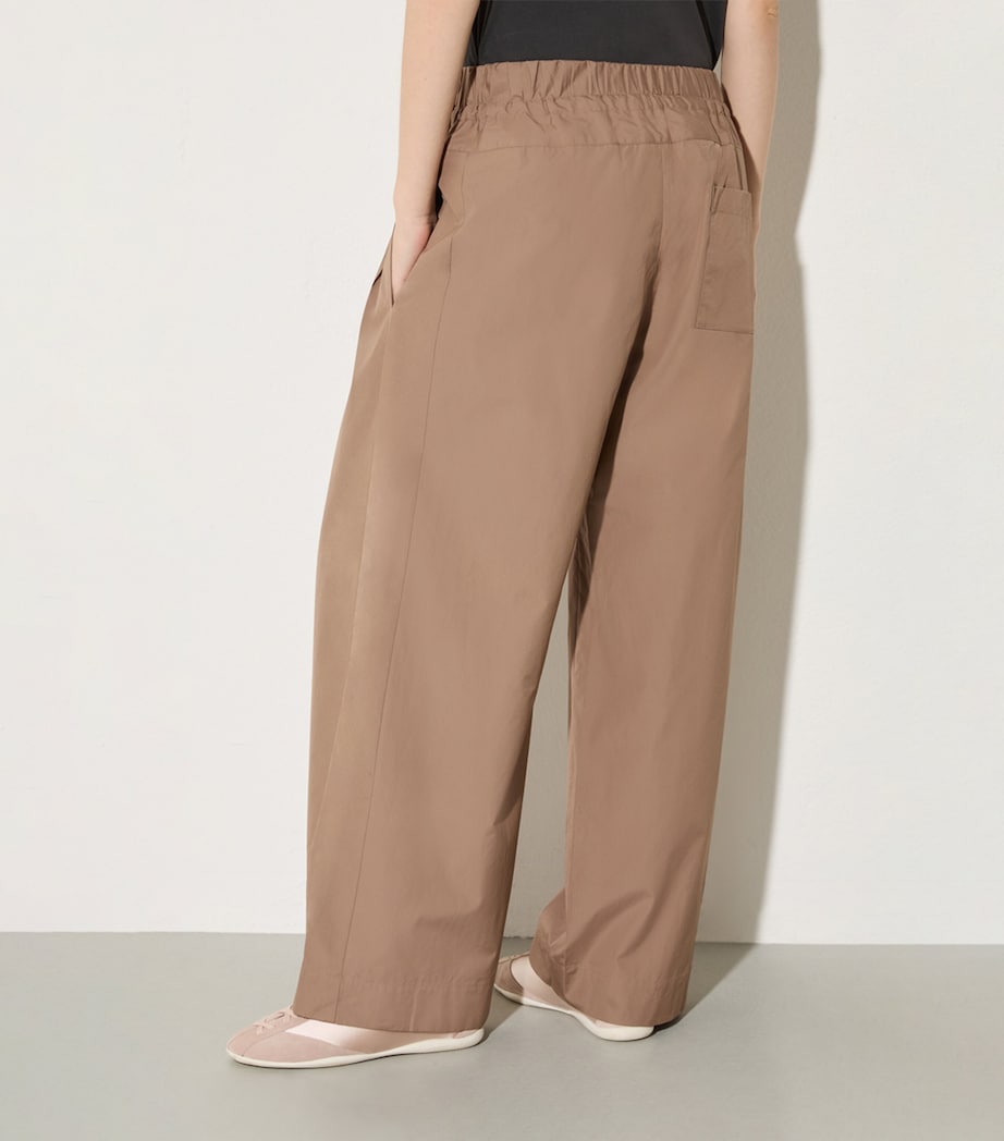 MAX&Co. Womens Cotton Drawstring Trousers Turtledove Image 3