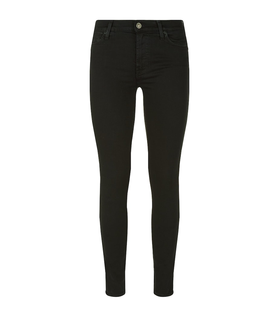 Slim Illusion High Waist Super Skinny Jeans RINSED BLACK Image 1