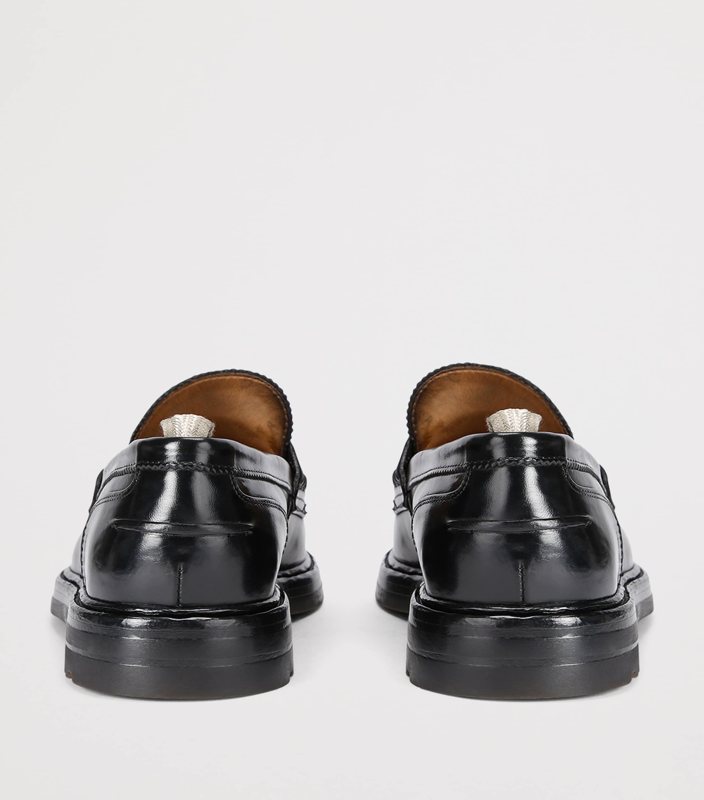 Leather Sax Flexi Loafers BLACK Image 2