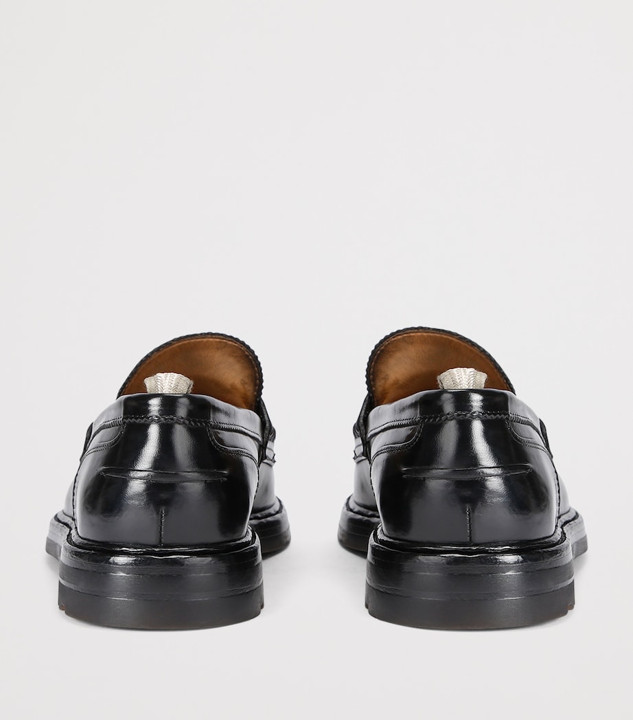 Leather Sax Flexi Loafers BLACK Image 2