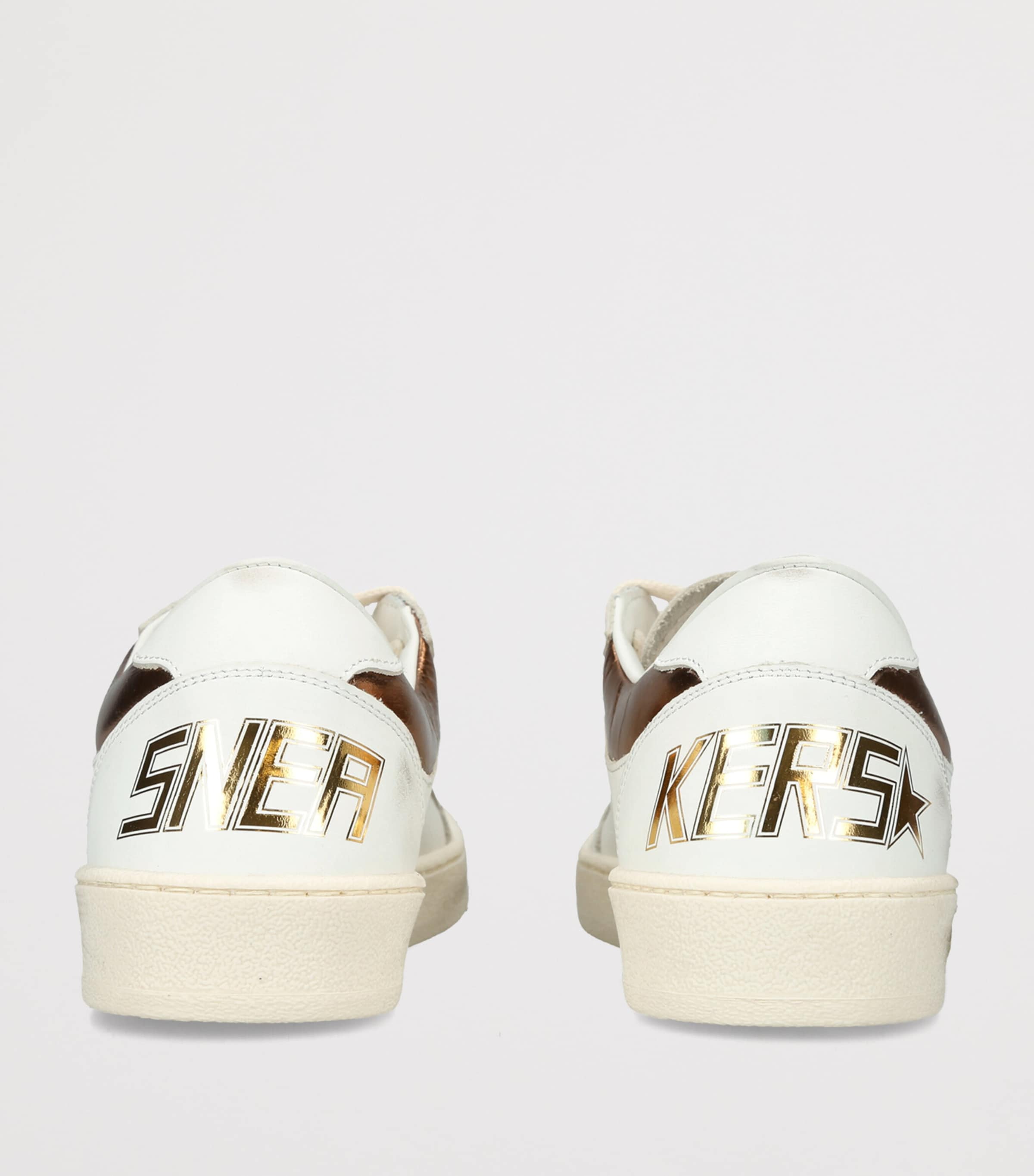 Golden Goose Leather Ball Star Sneakers Gold Comb Image 4