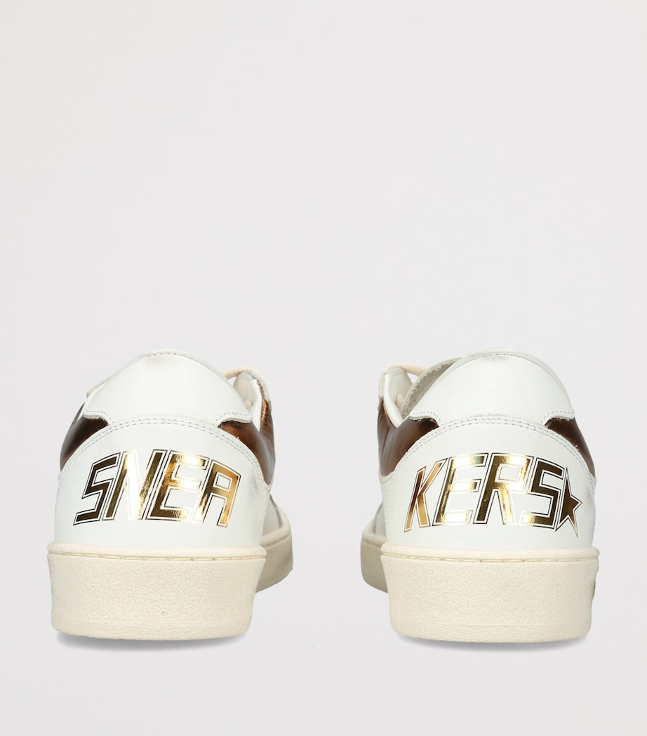 Golden Goose Leather Ball Star Sneakers Gold Comb Image 4