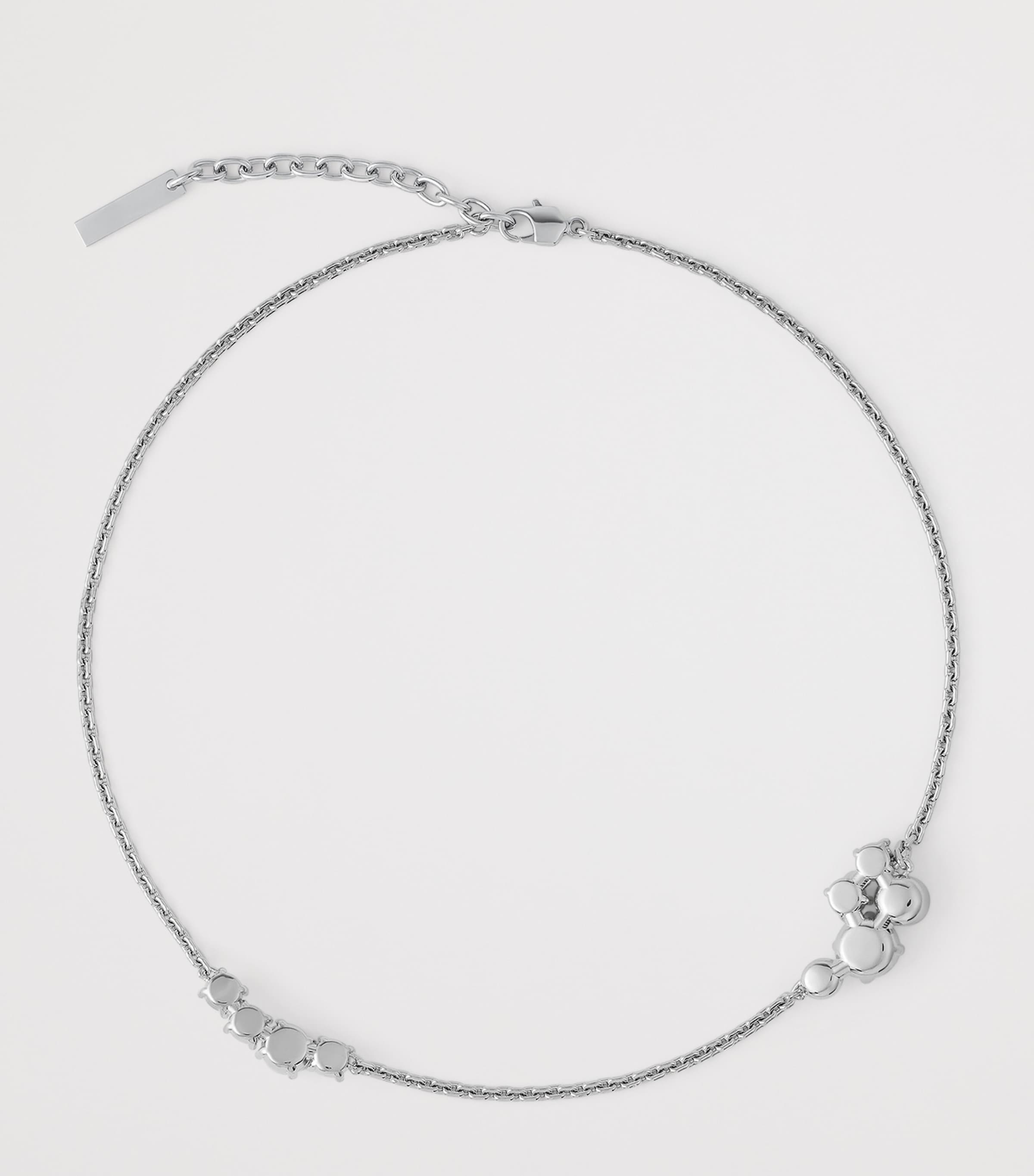 Crystal-Pearl Necklace WHITE/SILVERY Image 3