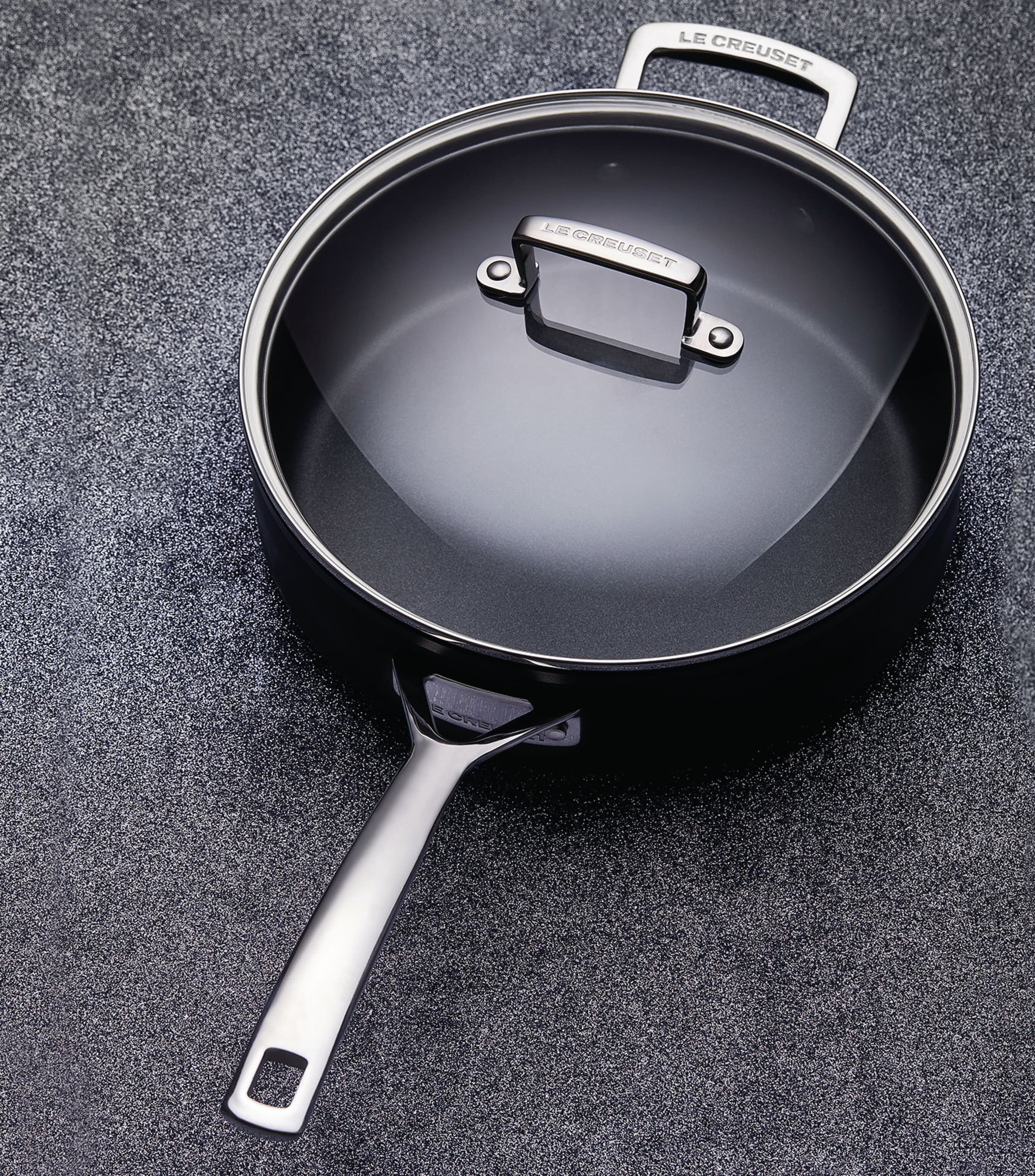 Toughened Non-Stick Sauté Pan (26cm) BLACK Image 4