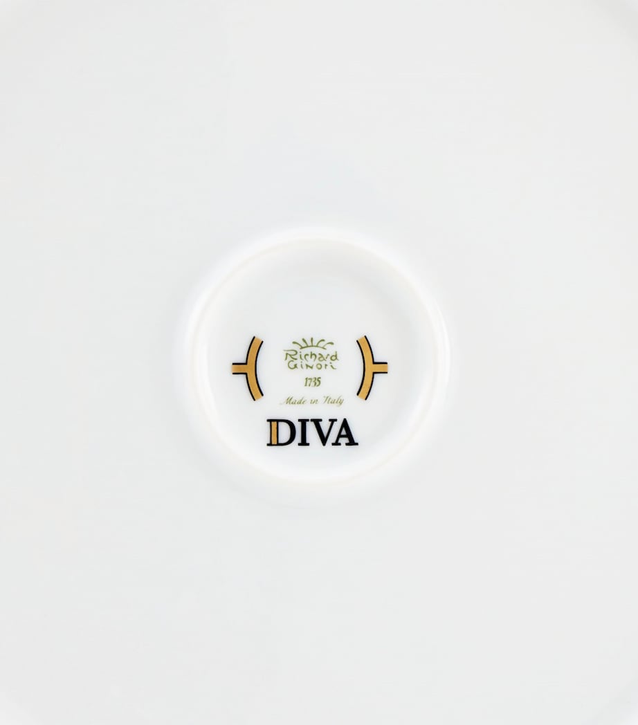 GINORI 1735 Porcelain Colonna Diva Celeste Salad Bowl (24cm) Image 2