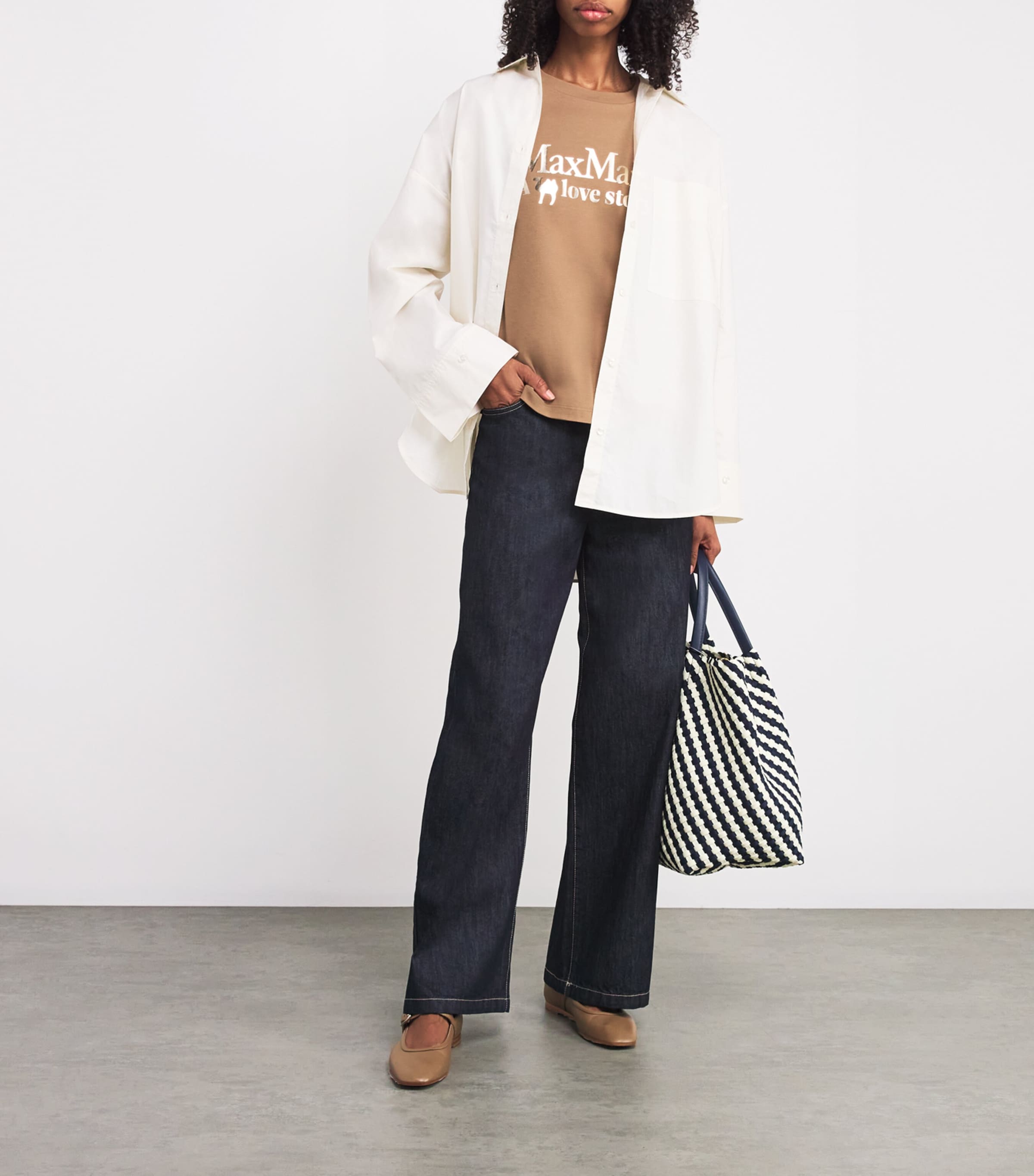 Max Mara Cotton Logo T-Shirt | Harrods UK