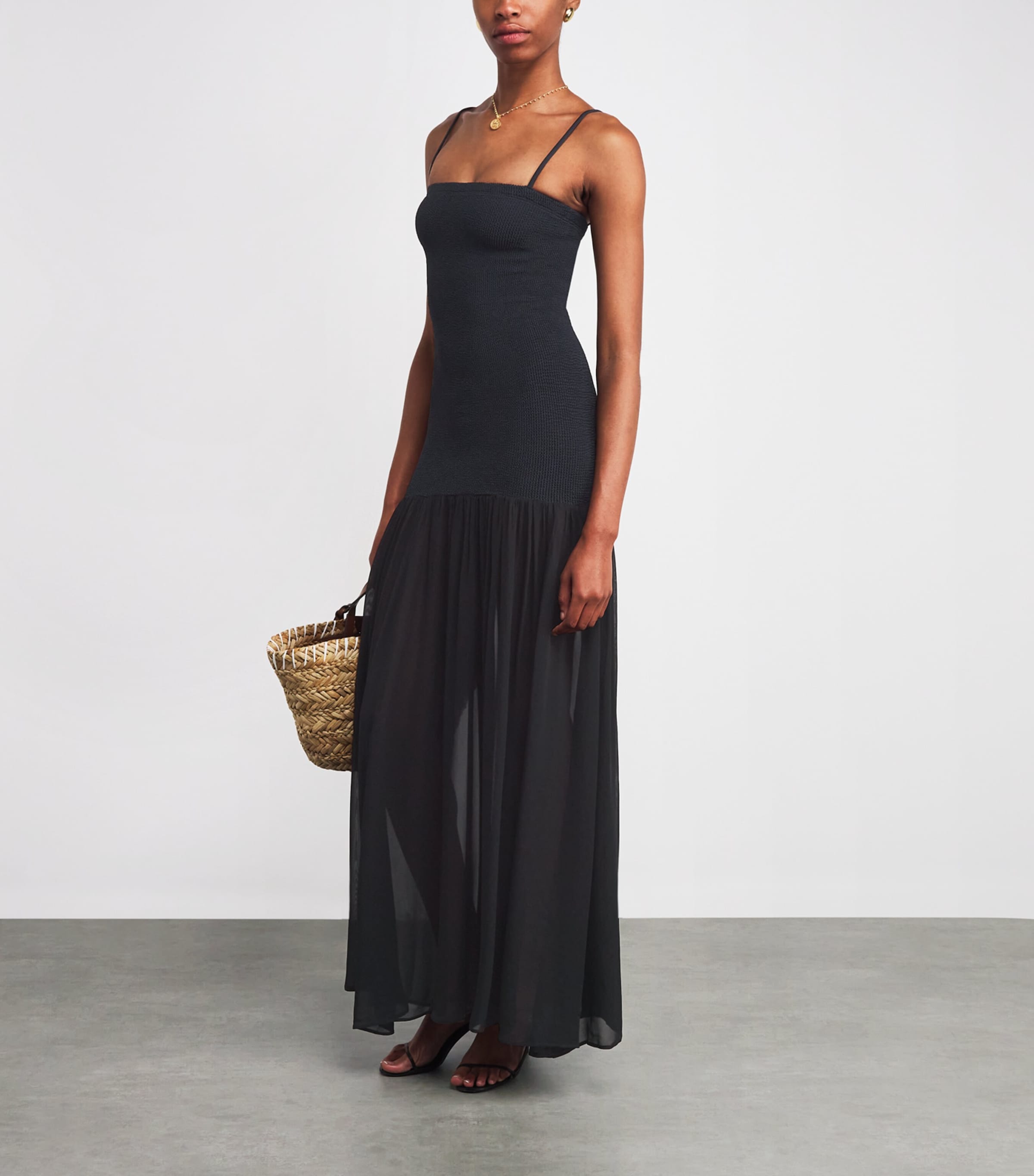 Hybrid Maxi Dress BLACK Image 2