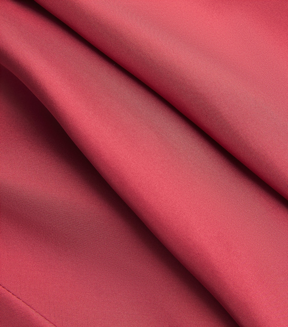 Silk Dorothy Midi Skirt BURGUNDY Image 5