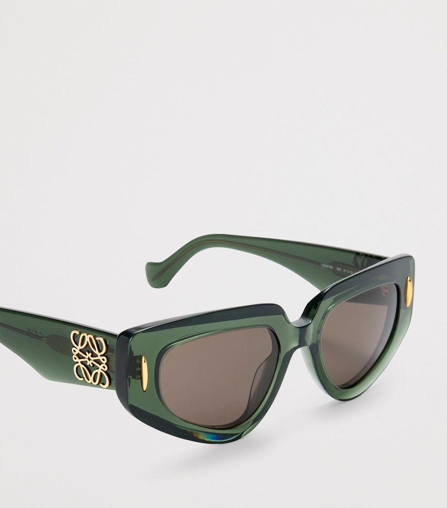 Small Butterfly Screen Sunglasses DARK GREEN Image 4