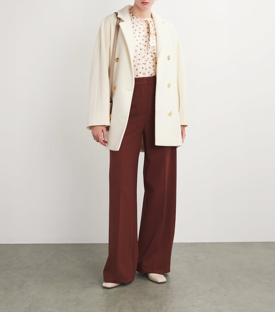 Wool-Cashmere Rebus Coat WHITE Image 2