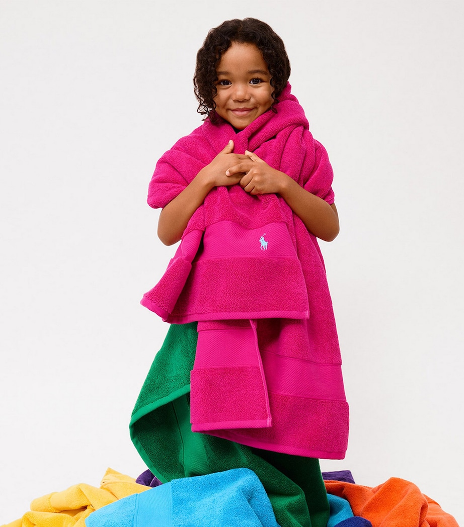 Polo Player Bath Sheet (90cm x 160cm) SKY PINK Image 3