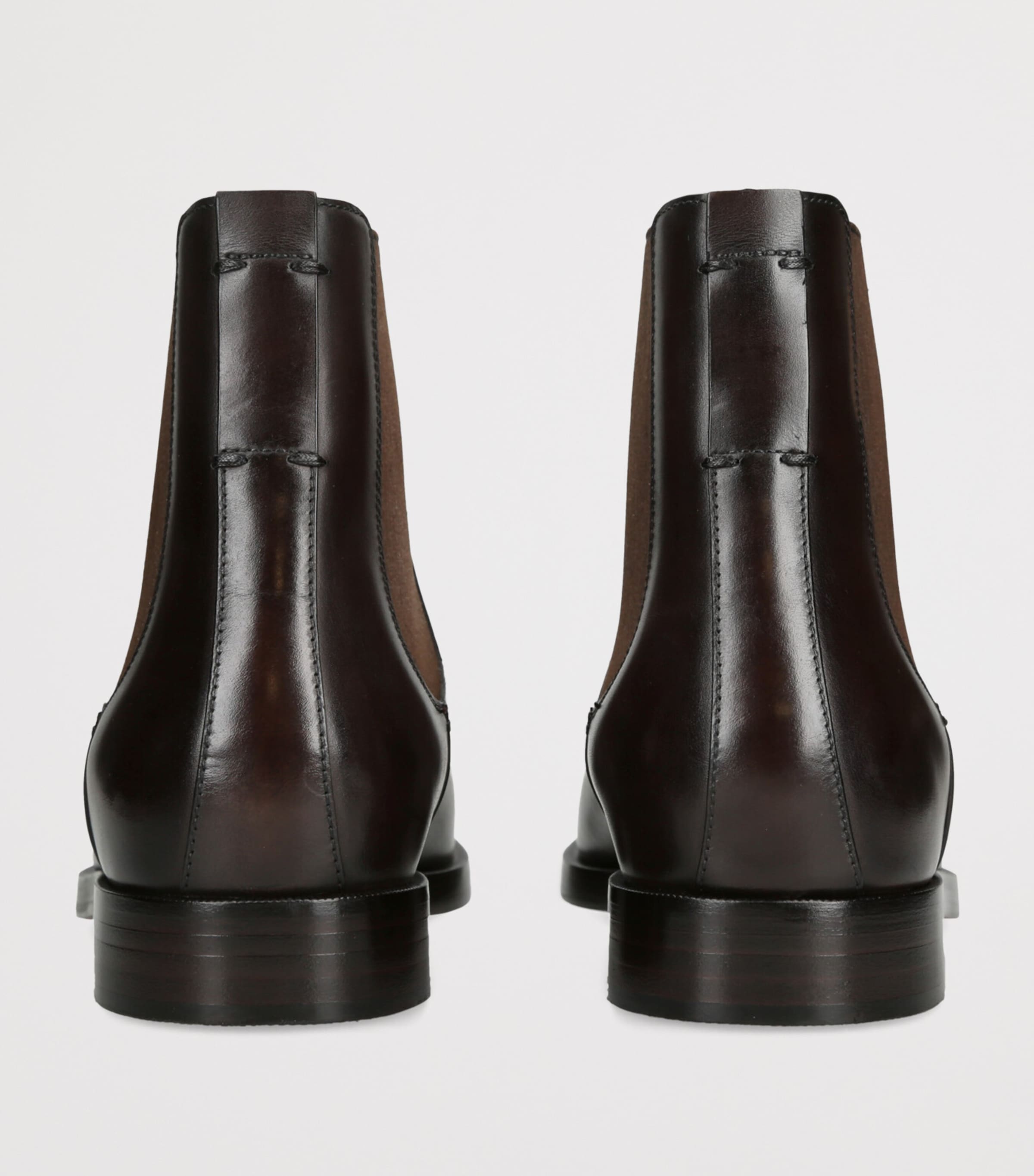 Leather Torino Chelsea Boots DARK BROWN Image 2