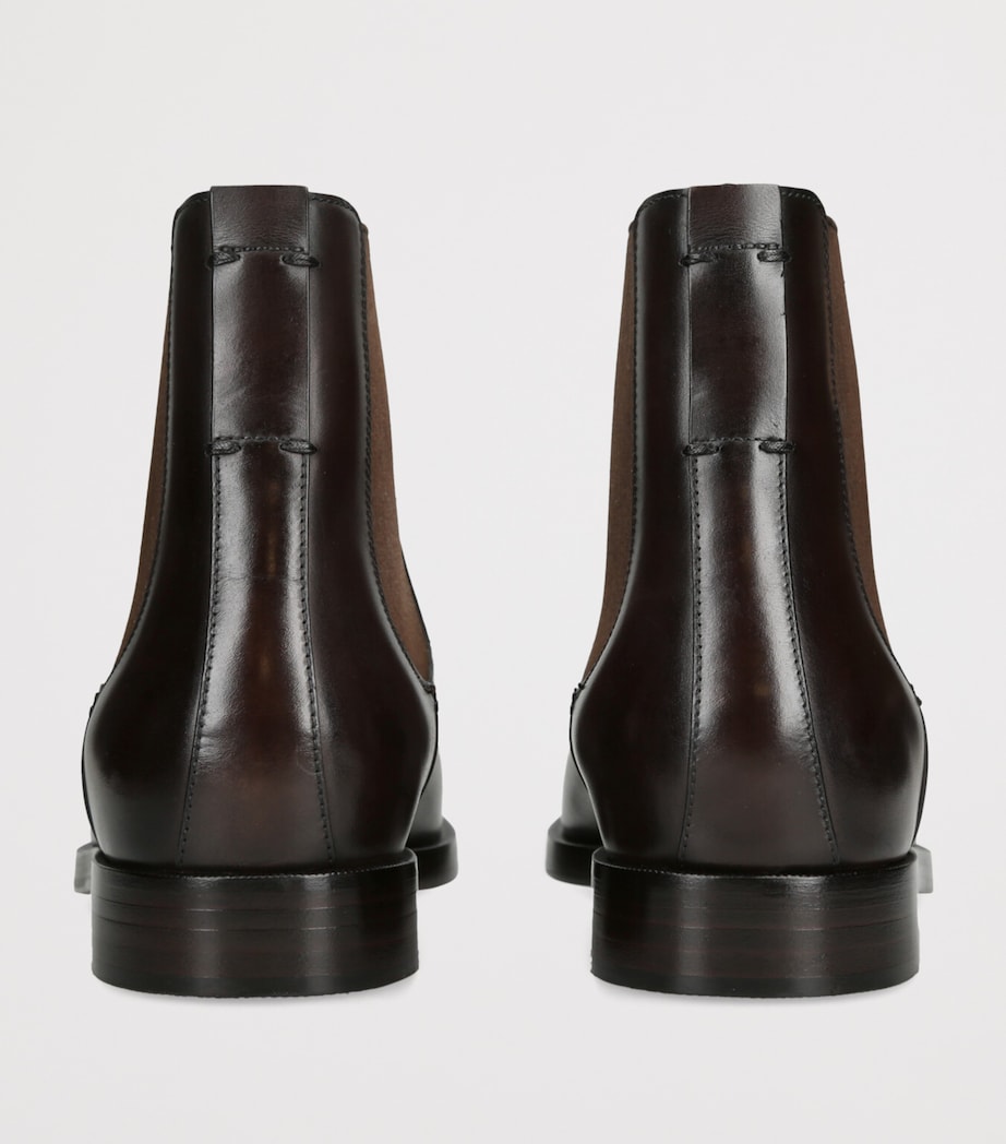 Leather Torino Chelsea Boots DARK BROWN Image 2