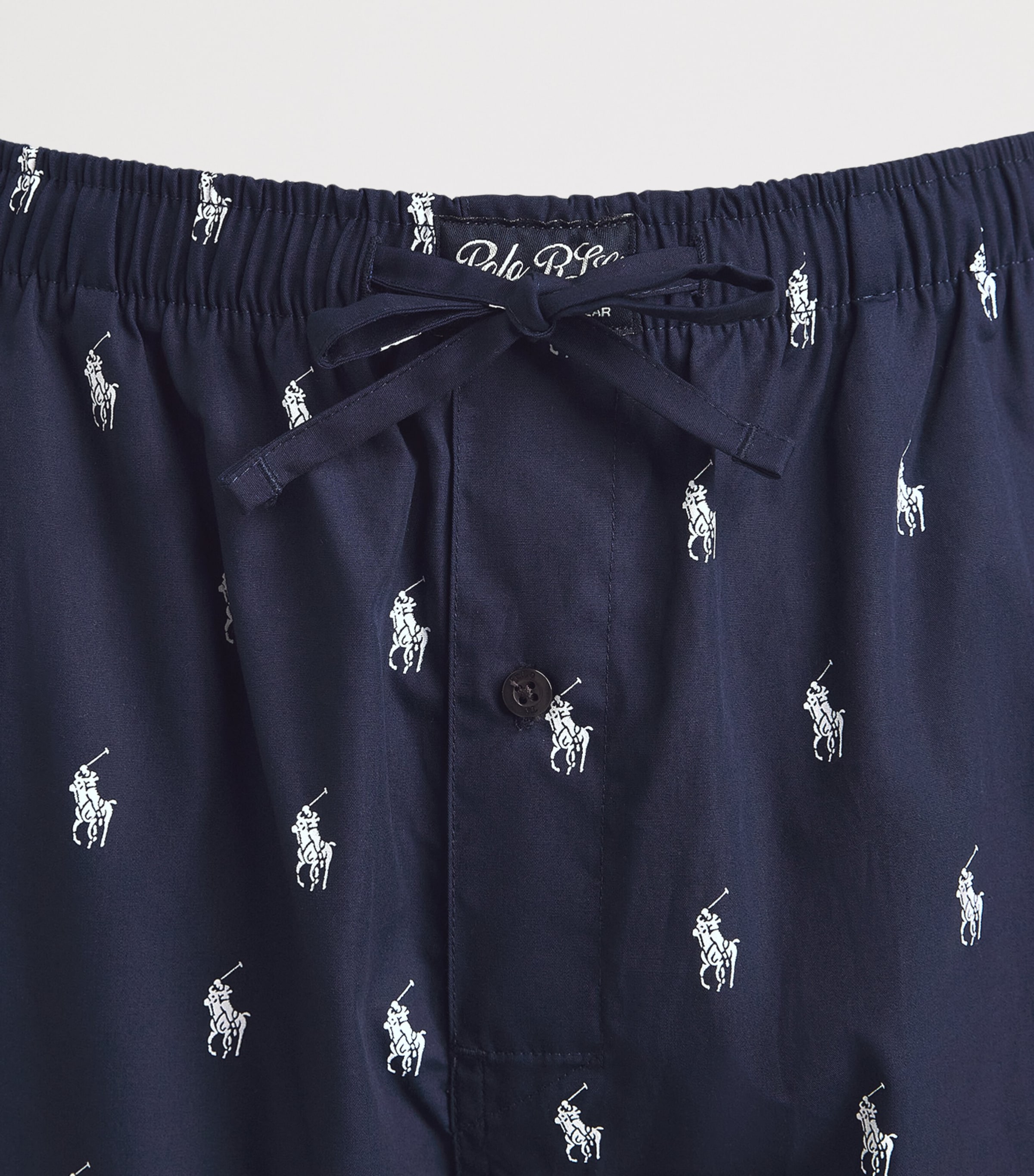 Polo Ralph Lauren Mens Cotton Polo Pony Pyjama Bottoms Navy/nevis Aopp Image 3