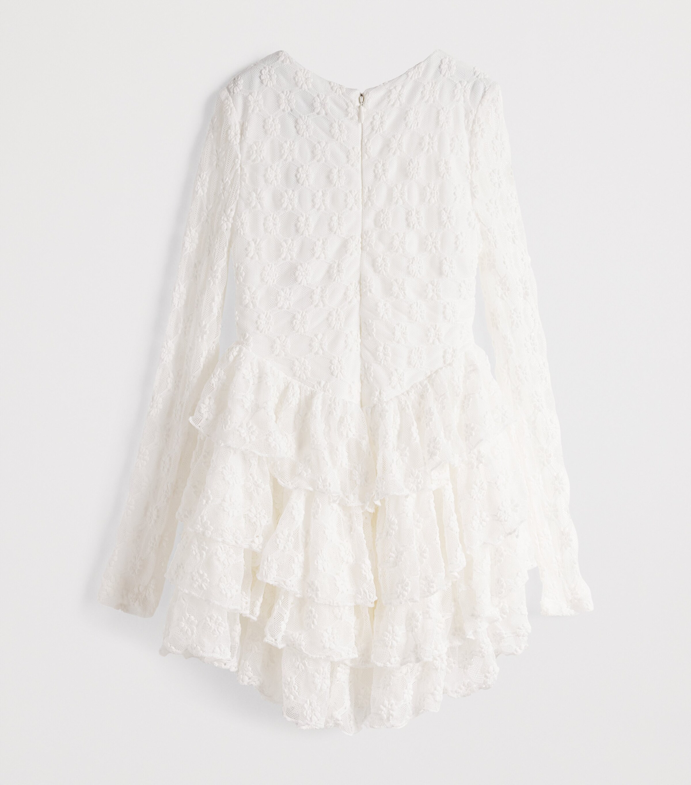 Bardot Junior Lace Ruffled Andi Dress (4-14 Years) Orchid Wht Image 2