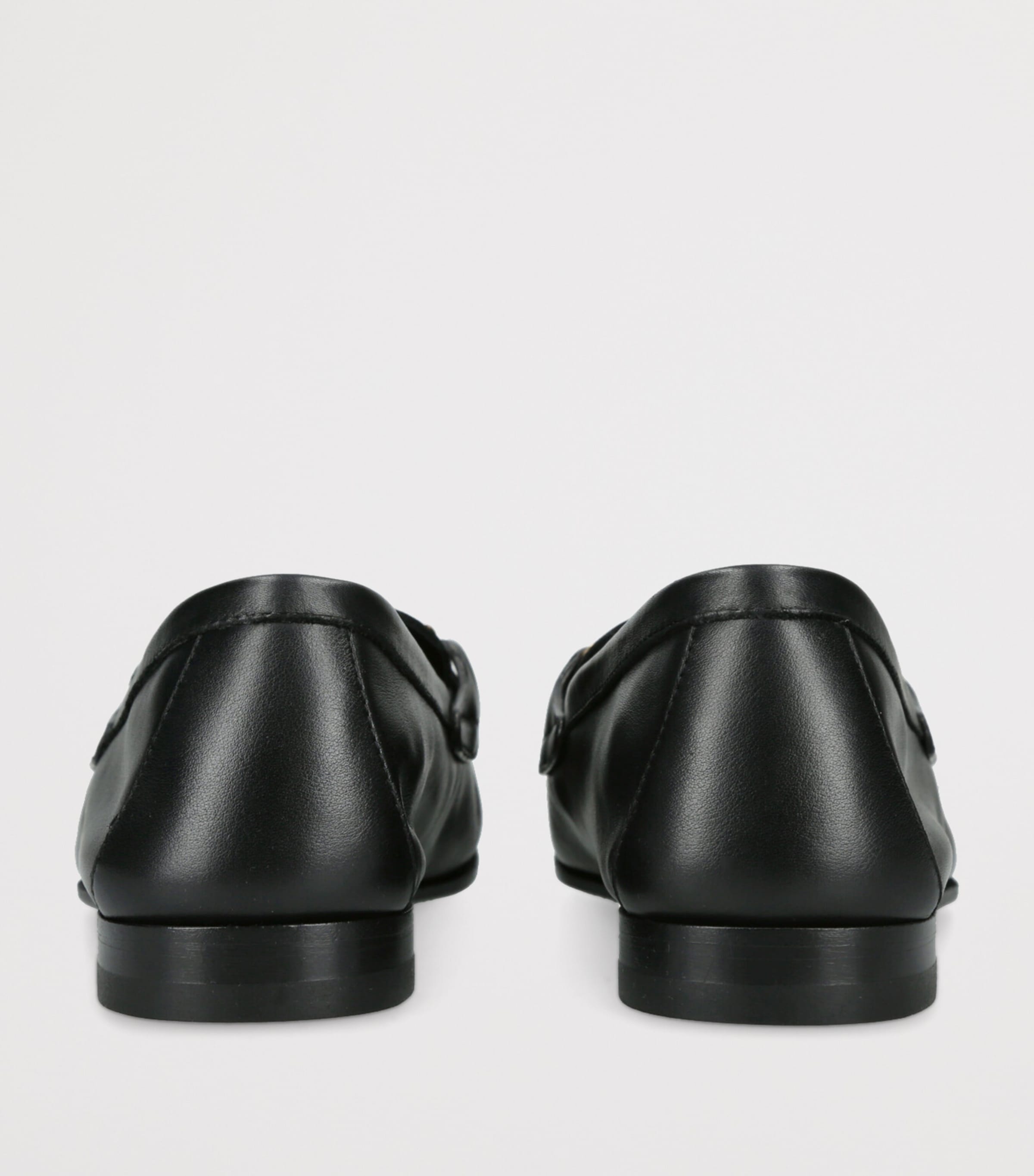 Versace Leather Medusa Chain Loafers Black Image 2