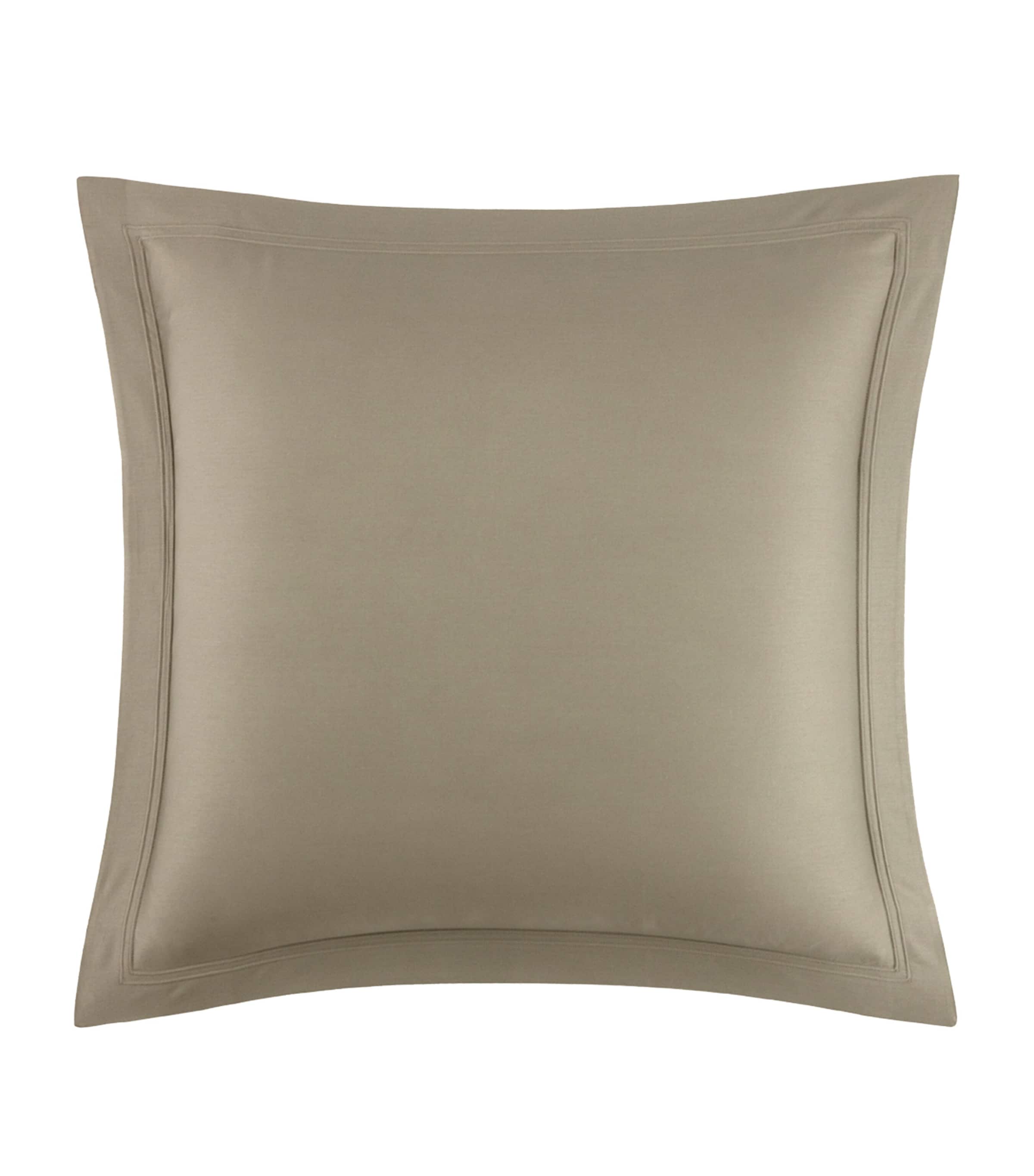Yves Delorme Triomphe Kaki Square Oxford Pillowcase (65cm x 65cm) Kaki Image 1