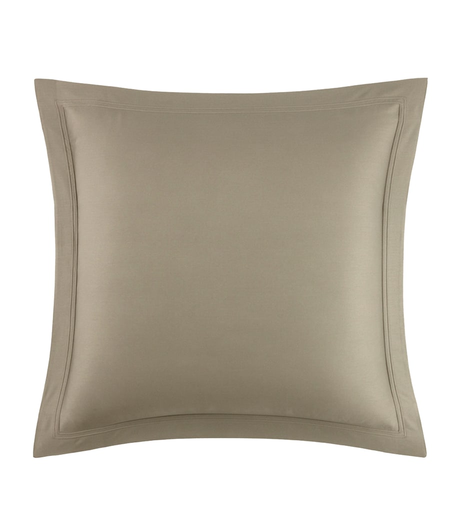 Yves Delorme Triomphe Kaki Square Oxford Pillowcase (65cm x 65cm) Kaki Image 1