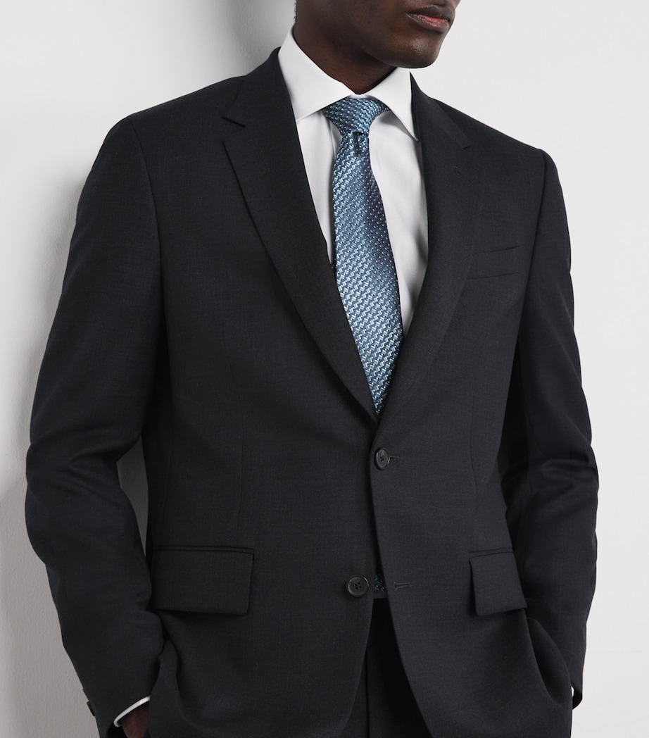 Silk Geometric Jacquard Tie 4 Image 3