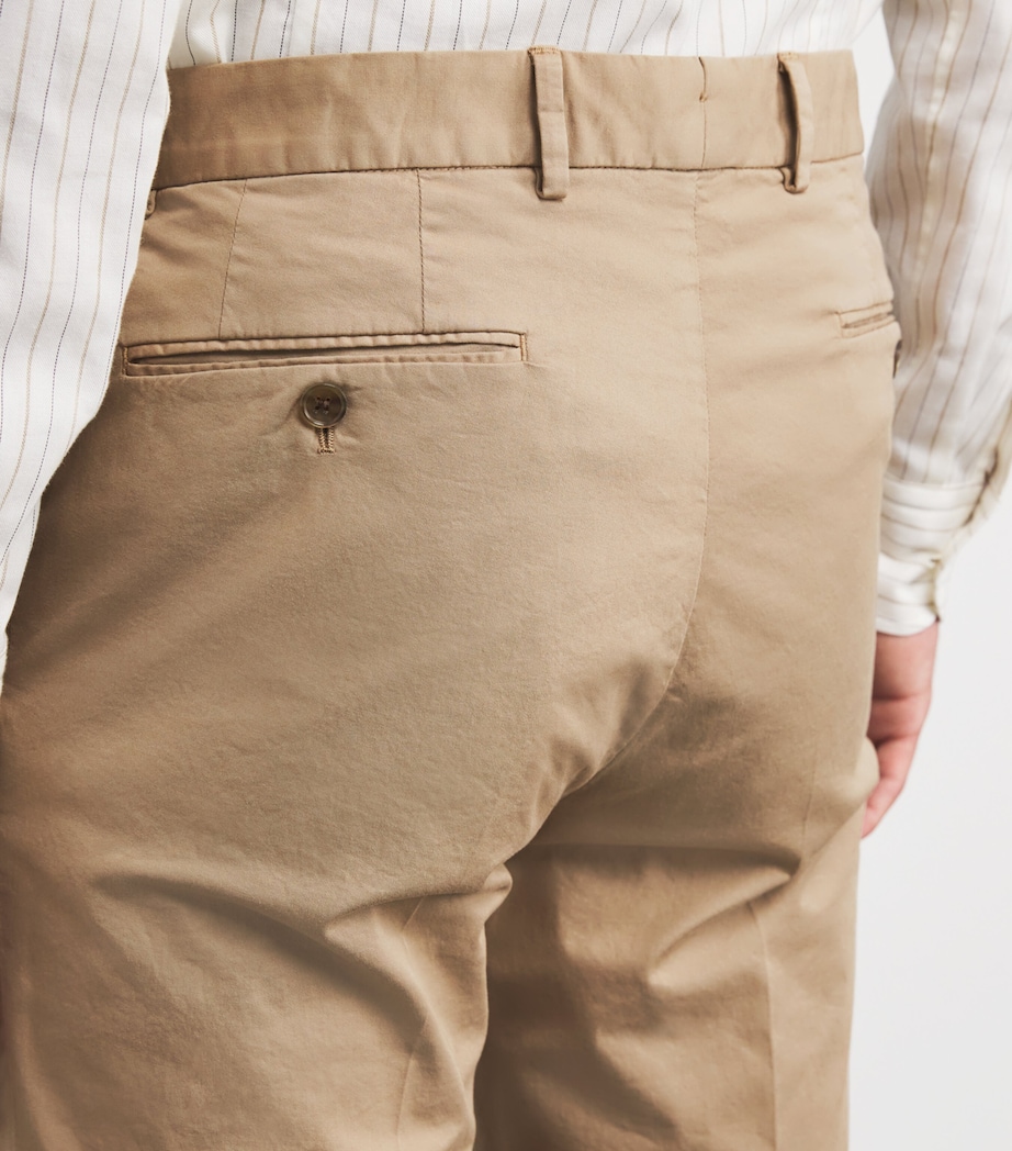 Stretch-Cotton Eaton Chinos MODERN KHAKI Image 6
