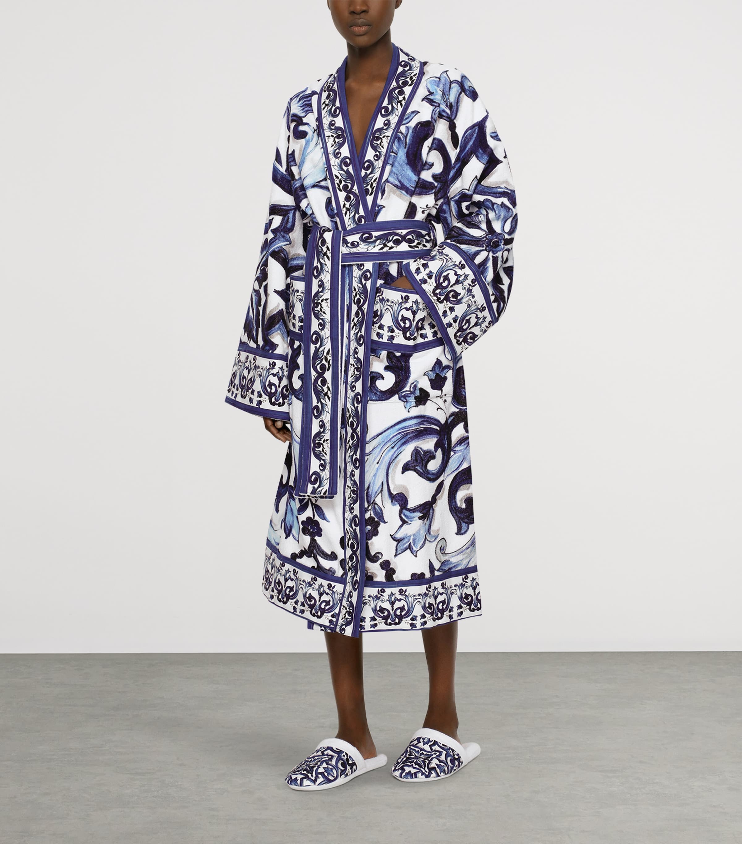 Terry Cotton Blu Mediterraneo Robe UB001 BLU MEDITERRAN Image 6
