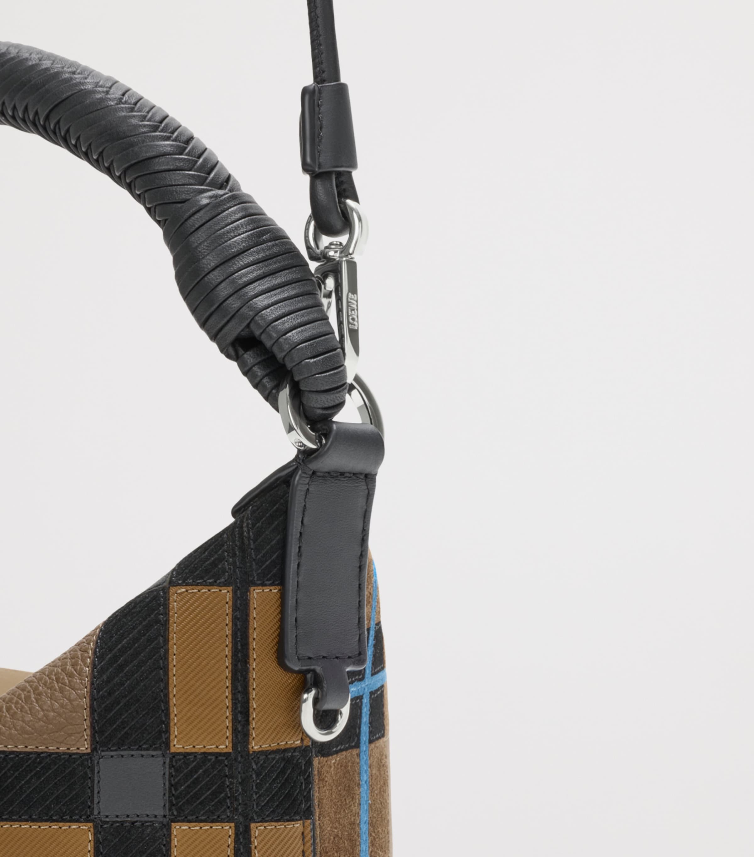 LOEWE x Cosima Von Bonin Leather Cala Top-Handle Bag Brownish Green/multi Image 11