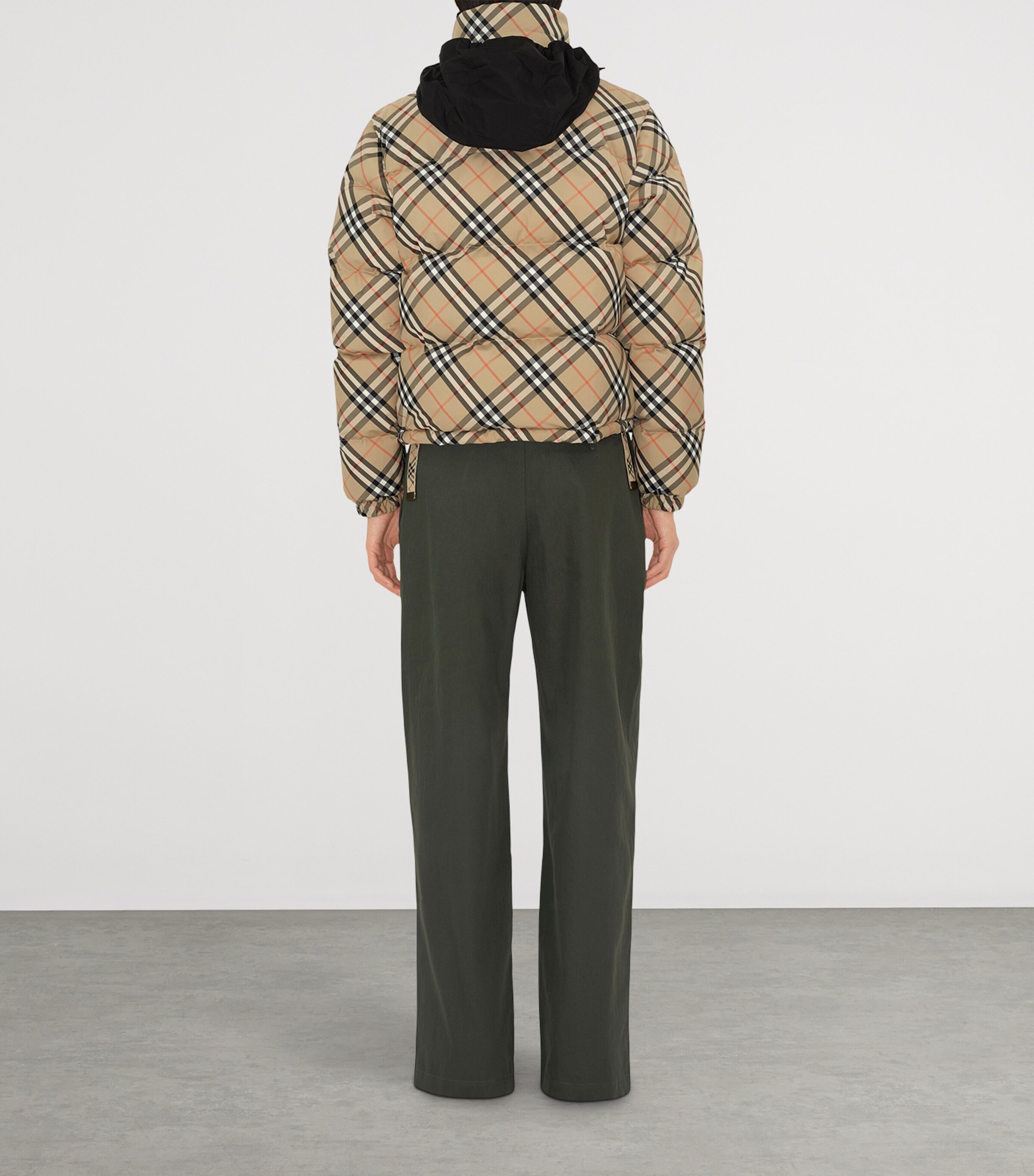 Burberry Womens Check Ambleside Puffer Jacket Sand Ip Check Image 5