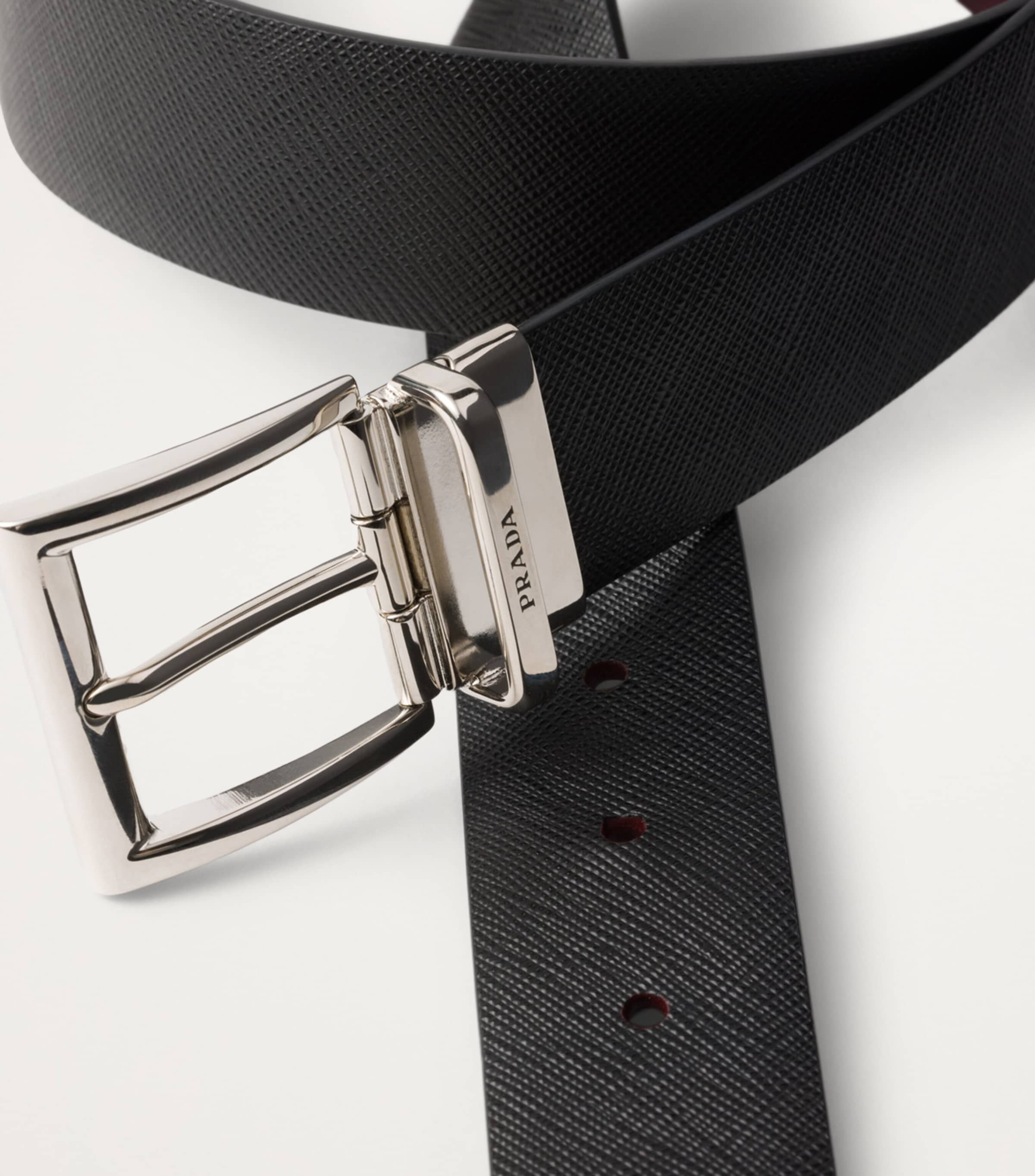 Saffiano Leather Reversible Belt F0OOF Image 2