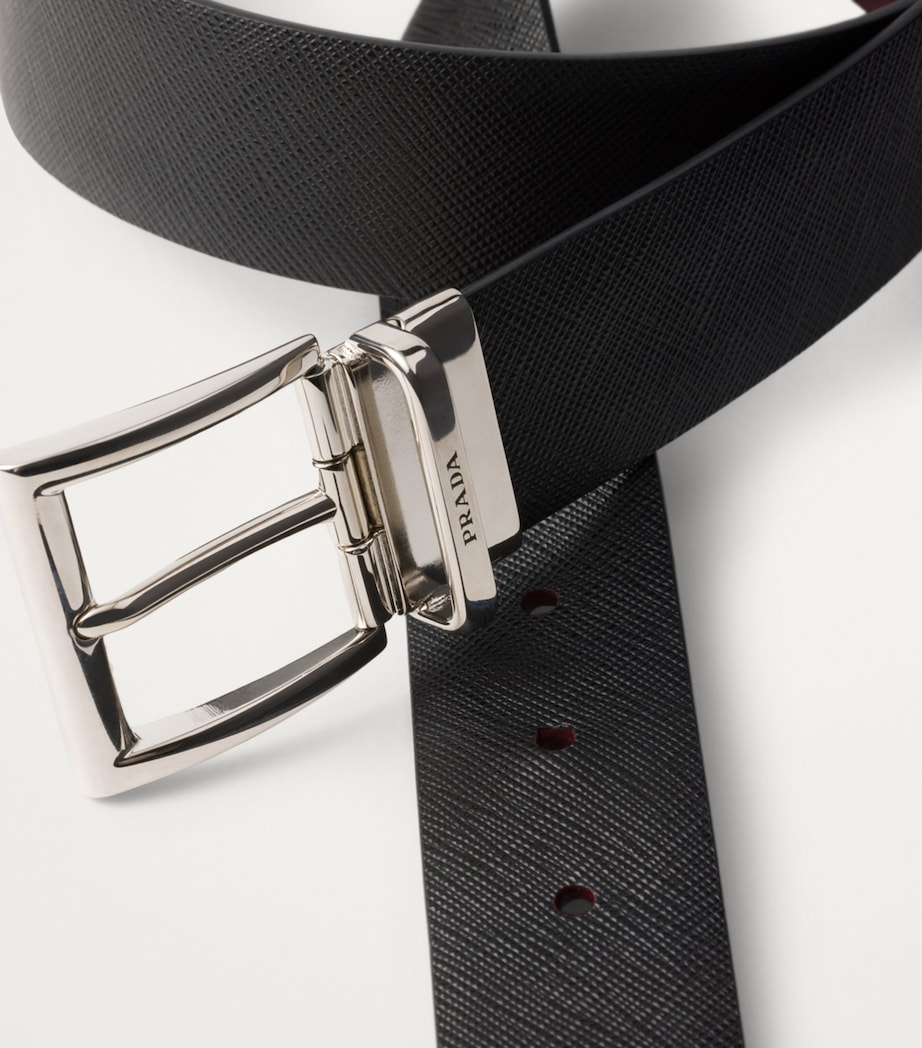 Saffiano Leather Reversible Belt F0OOF Image 2