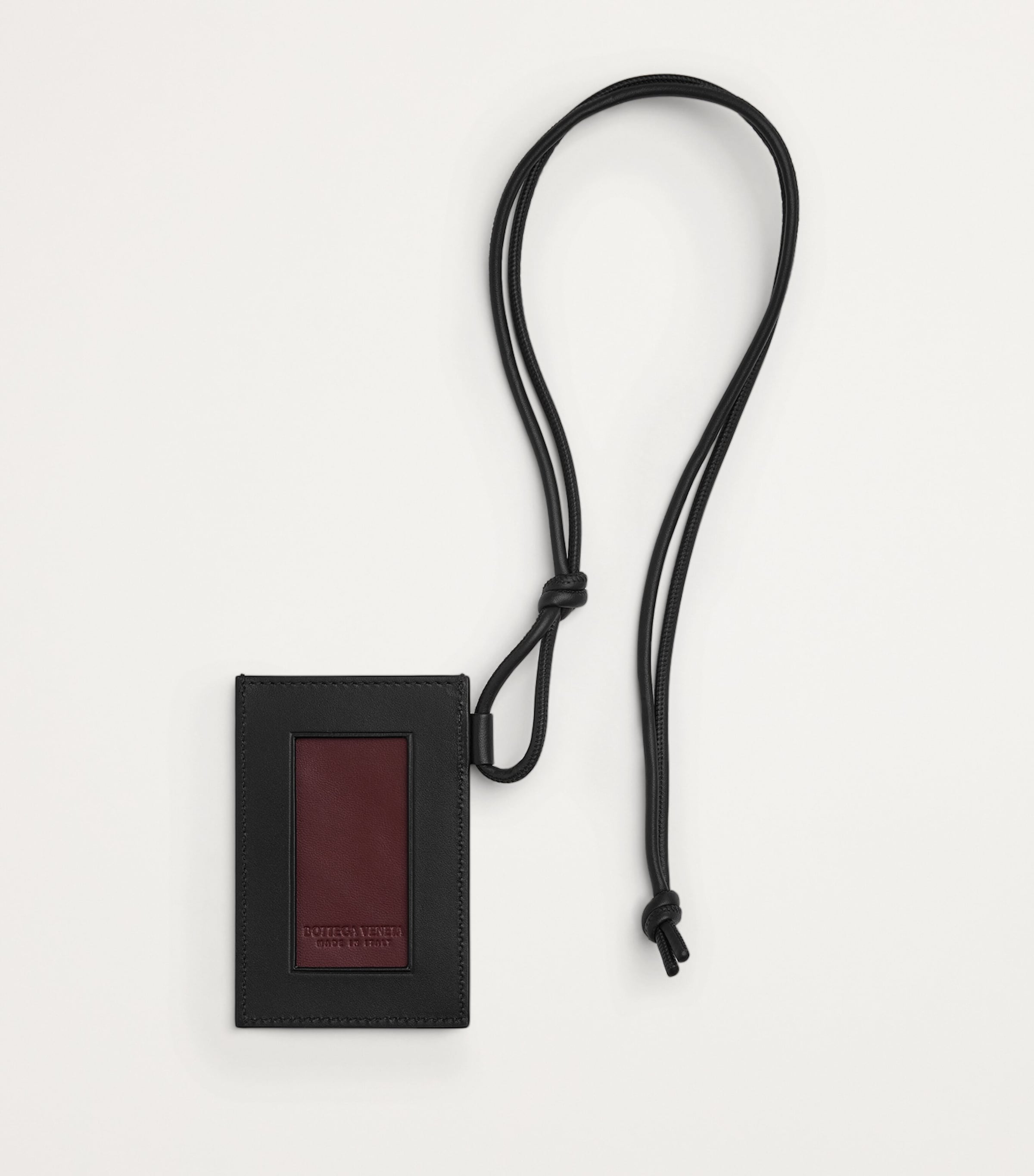 Bottega Veneta Leather Intrecciato Badge Holder | Harrods US