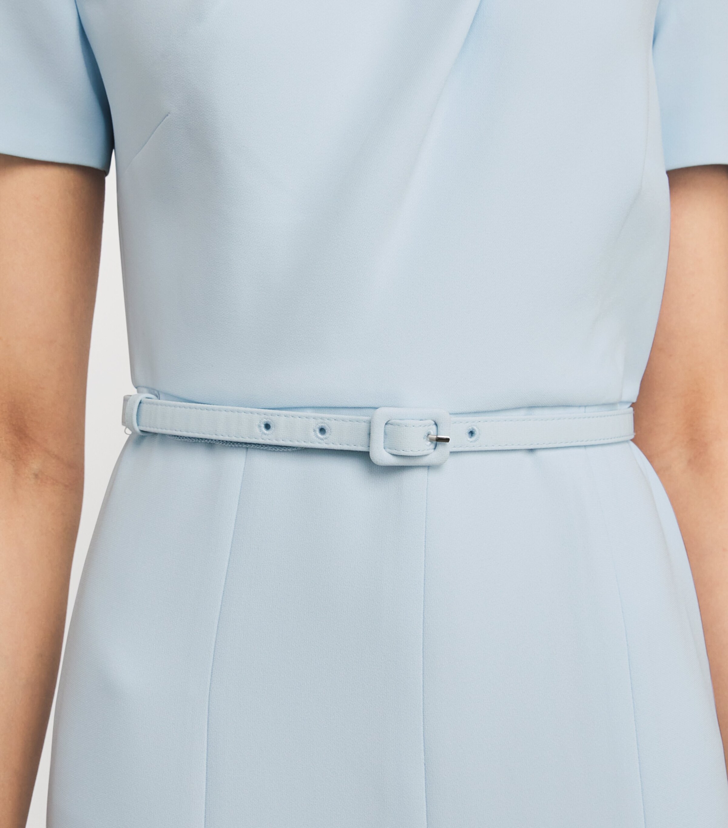 Roland Mouret Womens Cady Belted Midi Dress Blue Image 6