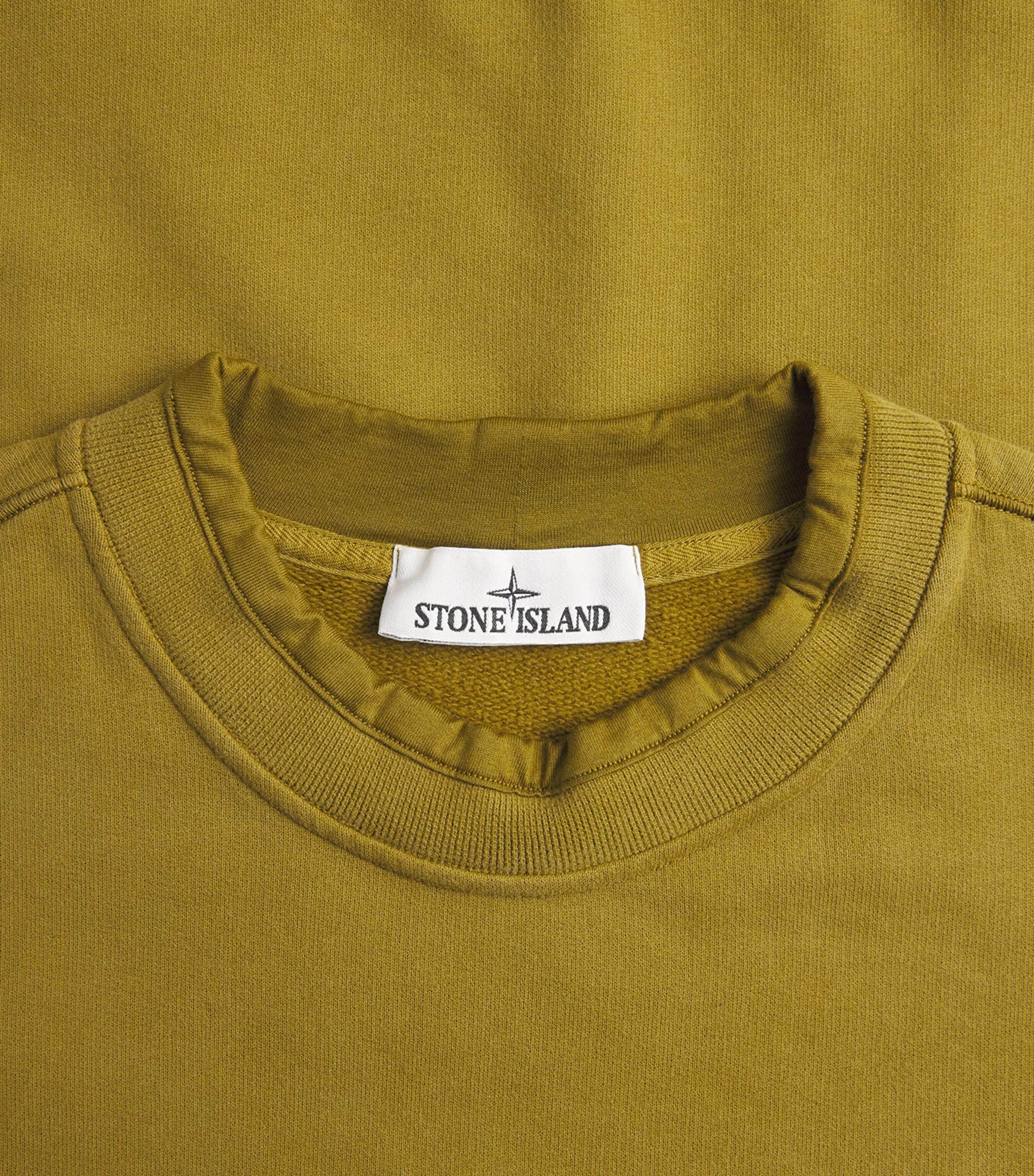 Stone Island Mens Cotton Rib-Knit Compass Sweatshirt Image 6