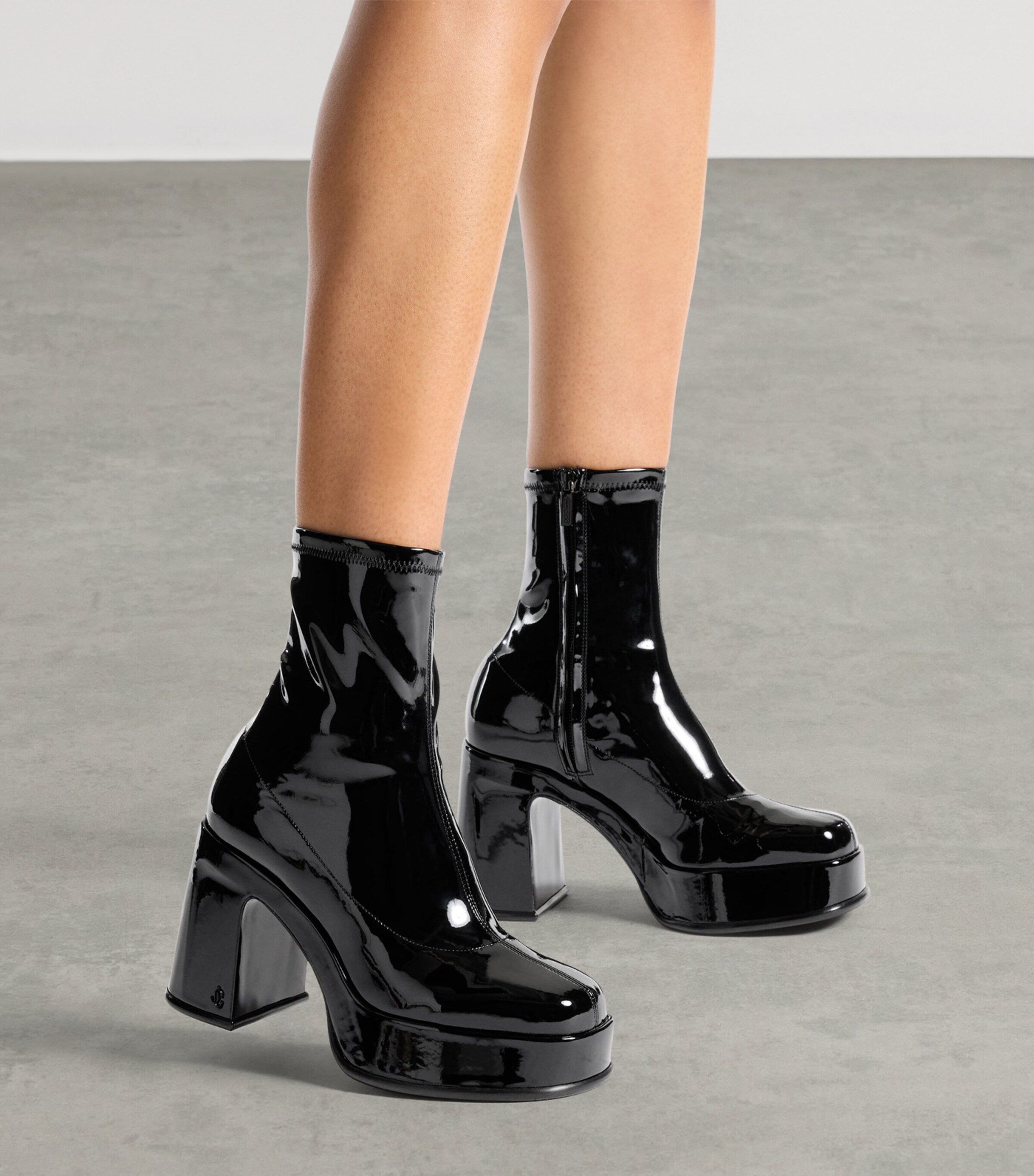 Jimmy Choo Hadi 100 Heeled Ankle Boot Black Image 2