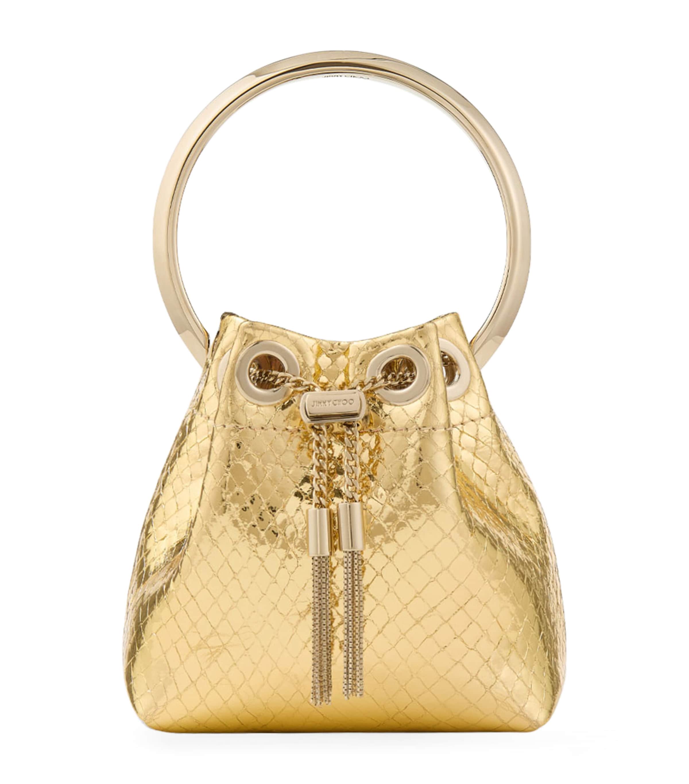 Jimmy Choo Micro Bon Bon Leather Top-handle Bag