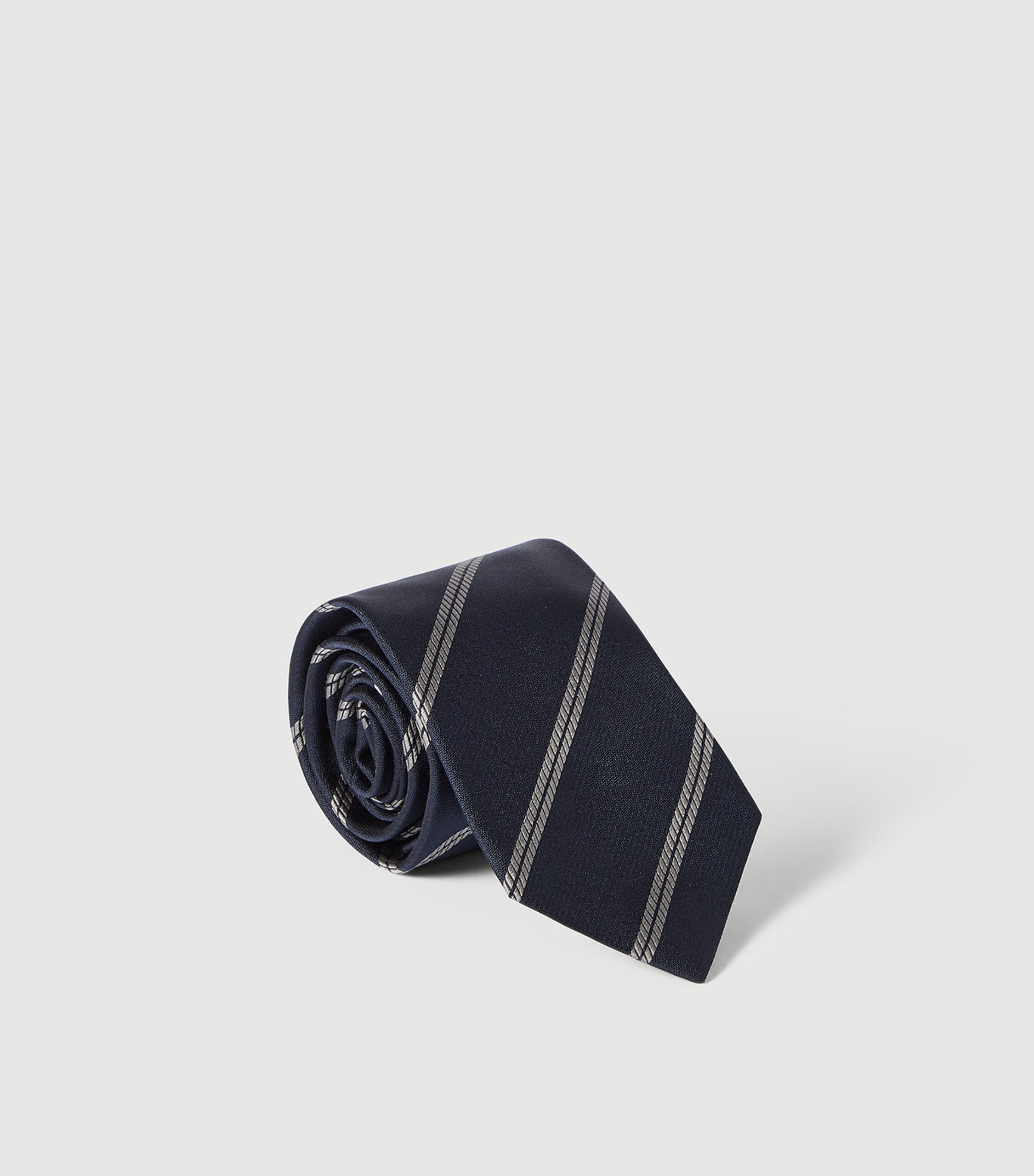 Brunello Cucinelli Silk Stripe Tie Image 3