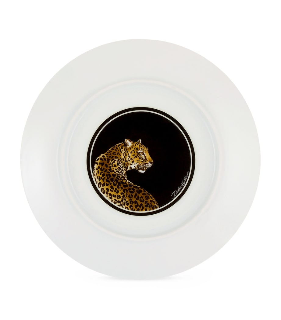 Set of 2 Leopard Bread Plates (17cm) UL005 LEOPARDO F DO Image 4