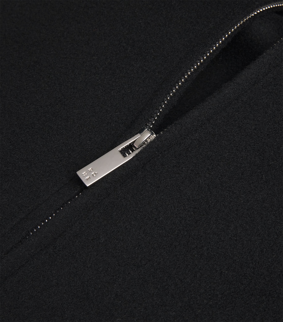 Wool Bomber Jacket 001 BLACK Image 5