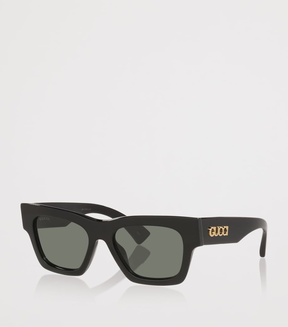 Gucci Rectangular Sunglasses Black Image 2